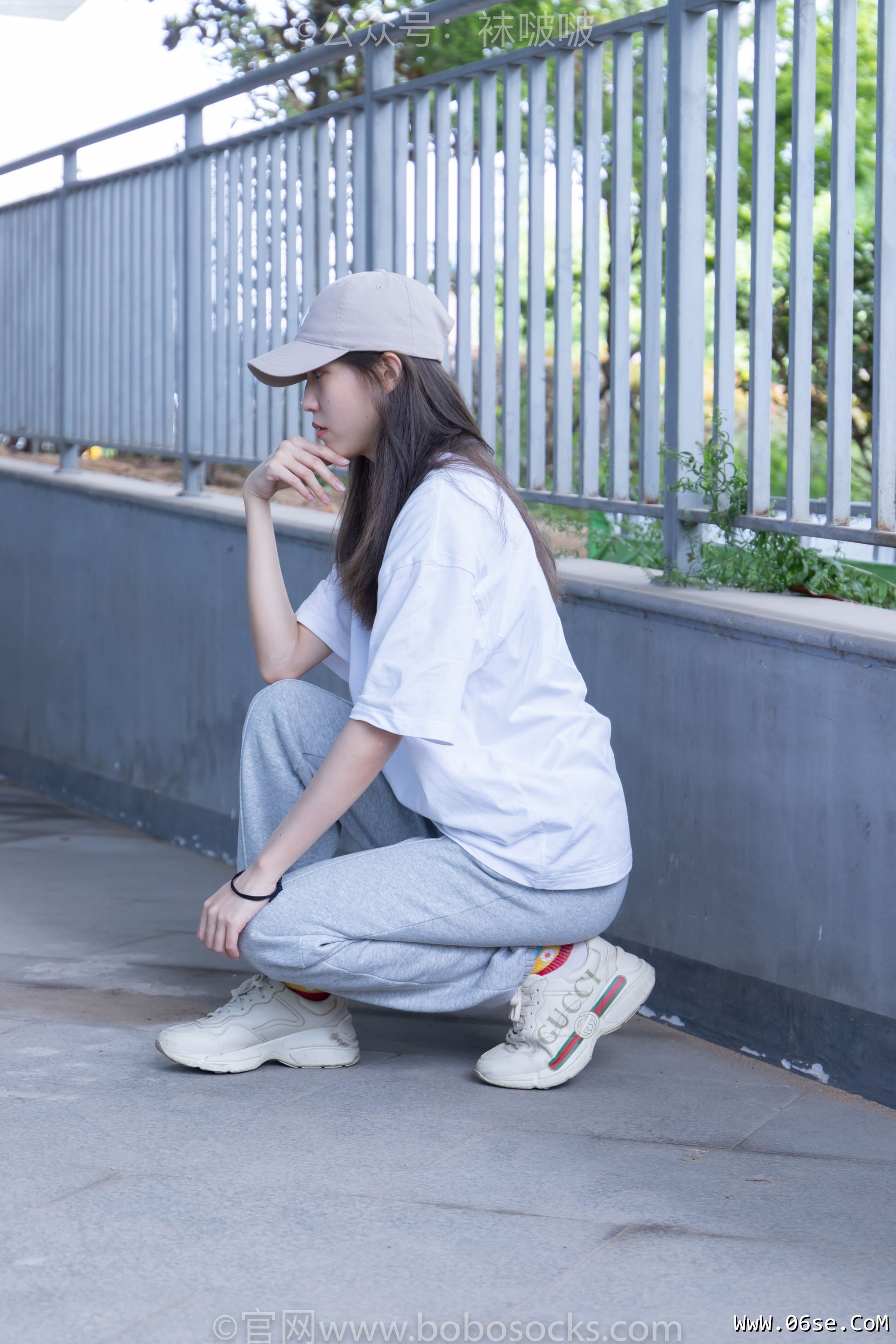 图片[19]-BoBoSocks袜啵啵 No.012 泡芙-运动鞋、白棉袜、裸足[132P]-六色网