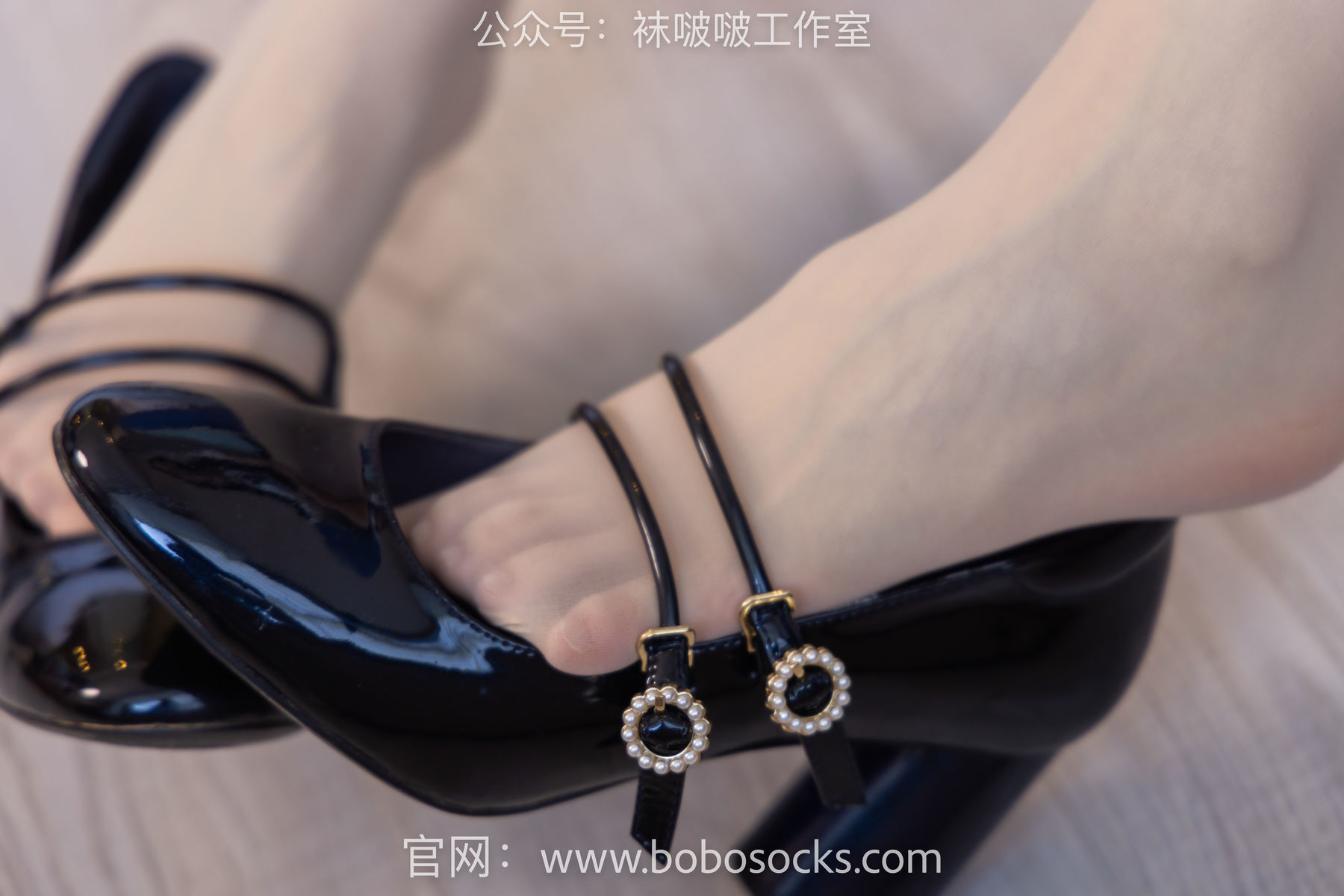 图片[26]-BoBoSocks袜啵啵 No.121 稚予-高跟鞋、白棉袜、肉丝[140P]-六色网
