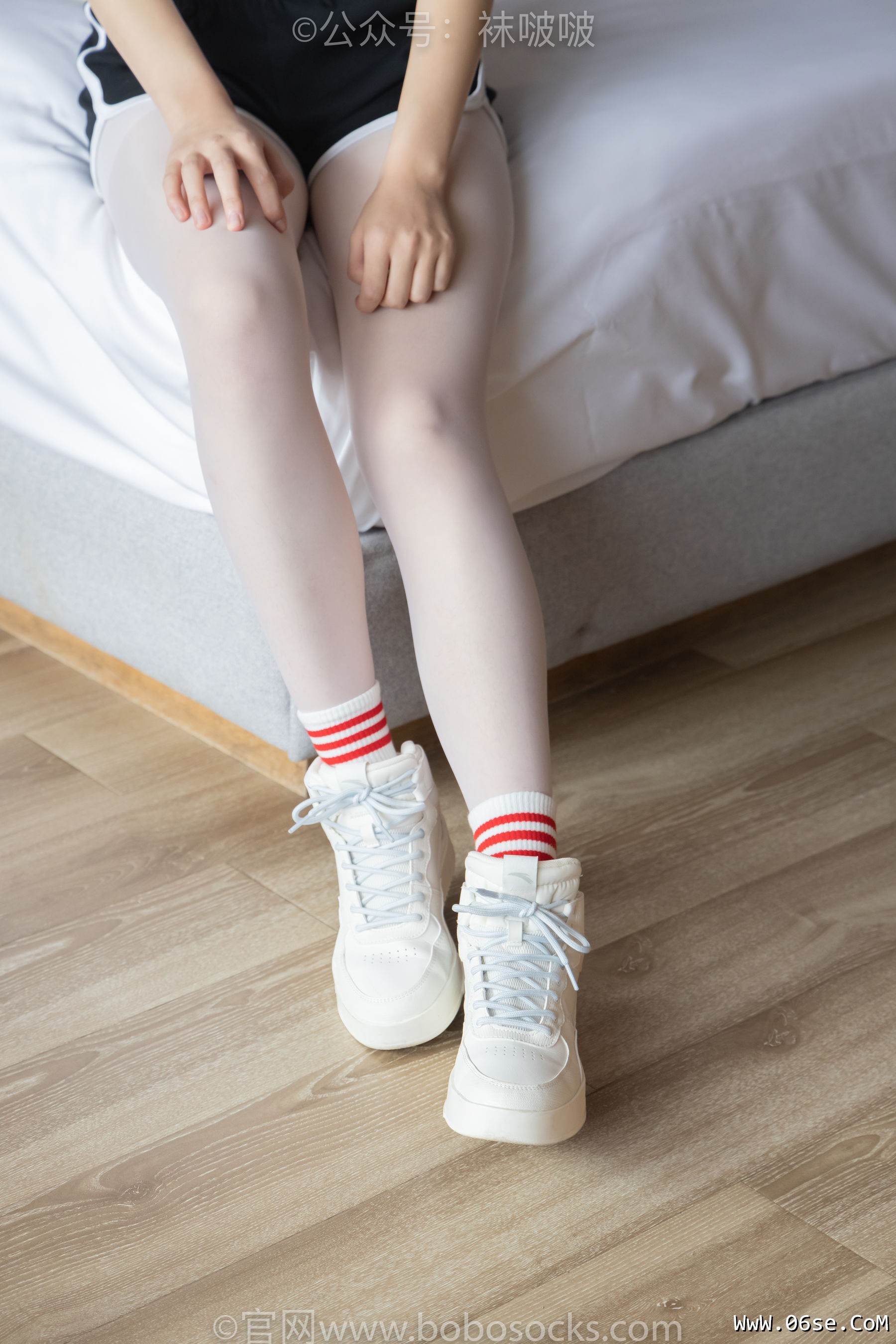 图片[3]-BoBoSocks袜啵啵 积分限定作品004 熊熊-板鞋、白棉袜、白丝[139P]-六色网