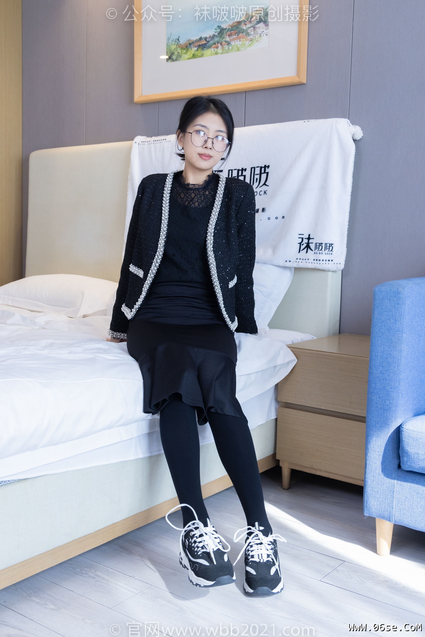 图片[188]-BoBoSocks袜啵啵 No.378 奶油 -短靴、运动鞋、厚黑丝、厚灰丝[190P]-六色网