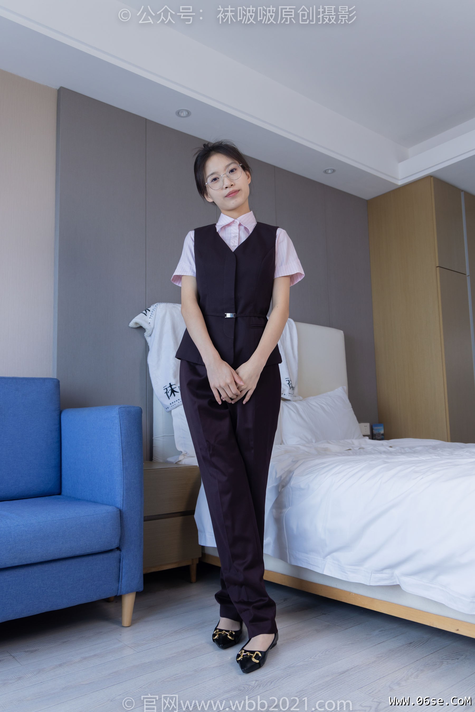 图片[59]-BoBoSocks袜啵啵 No.271 芝士 -平底鞋、短肉丝、银行制服[146P]-六色网
