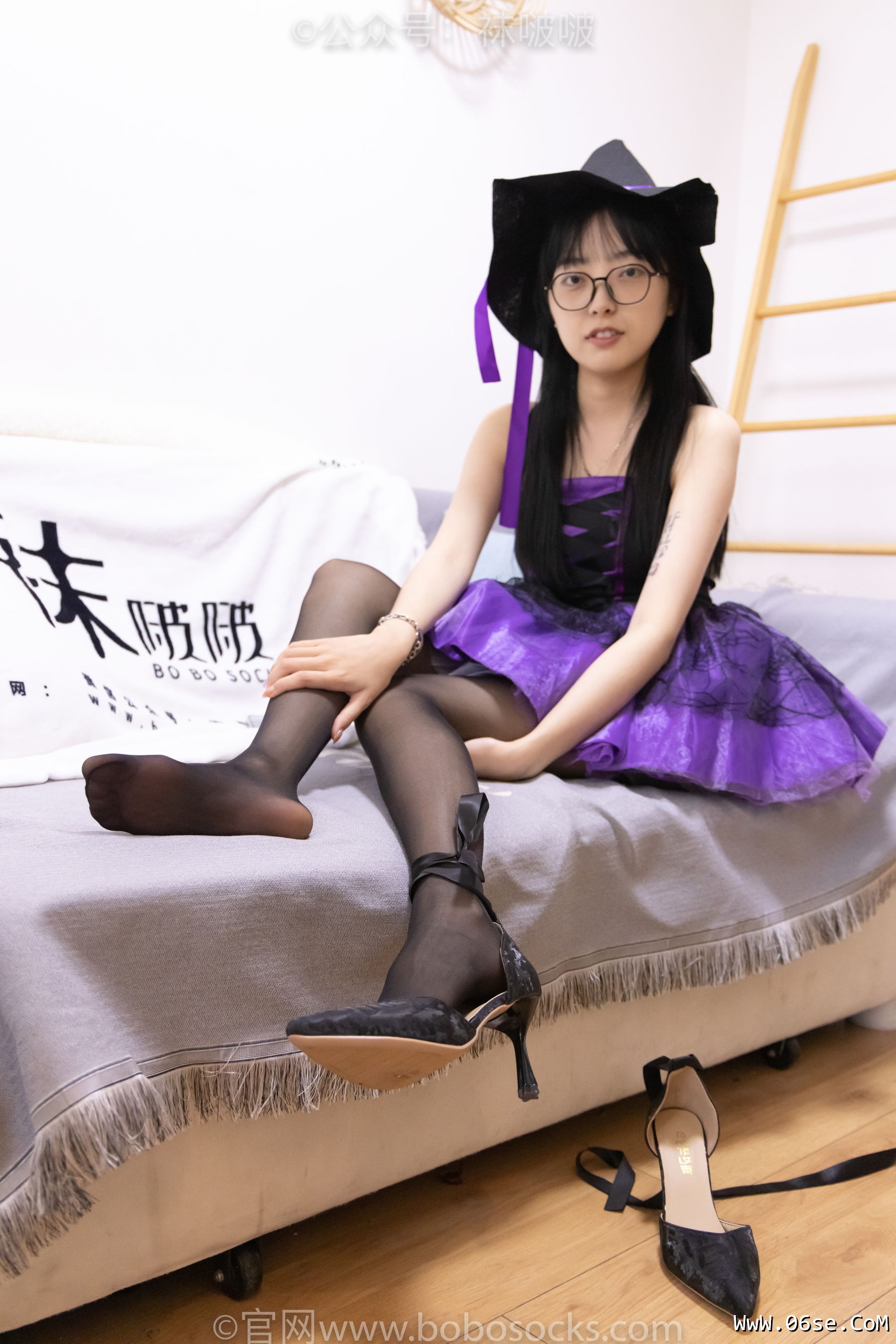 图片[47]-BoBoSocks袜啵啵 No.051 稚予-魔女装、高跟鞋、黑丝[123P]-六色网