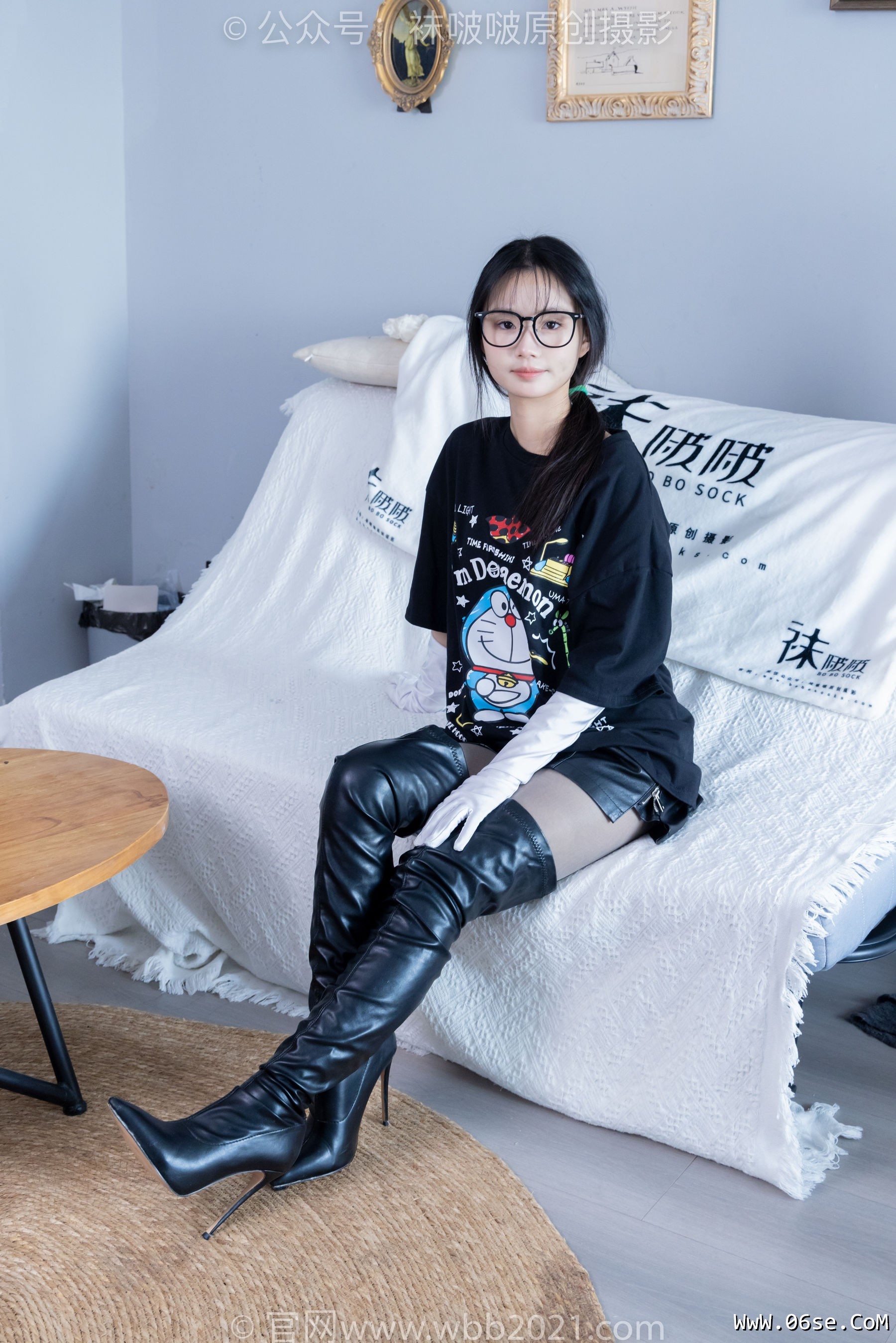 图片[107]-BoBoSocks袜啵啵 No.343 甜甜圈 -高跟长靴、黑丝打底、肉丝[150P]-六色网