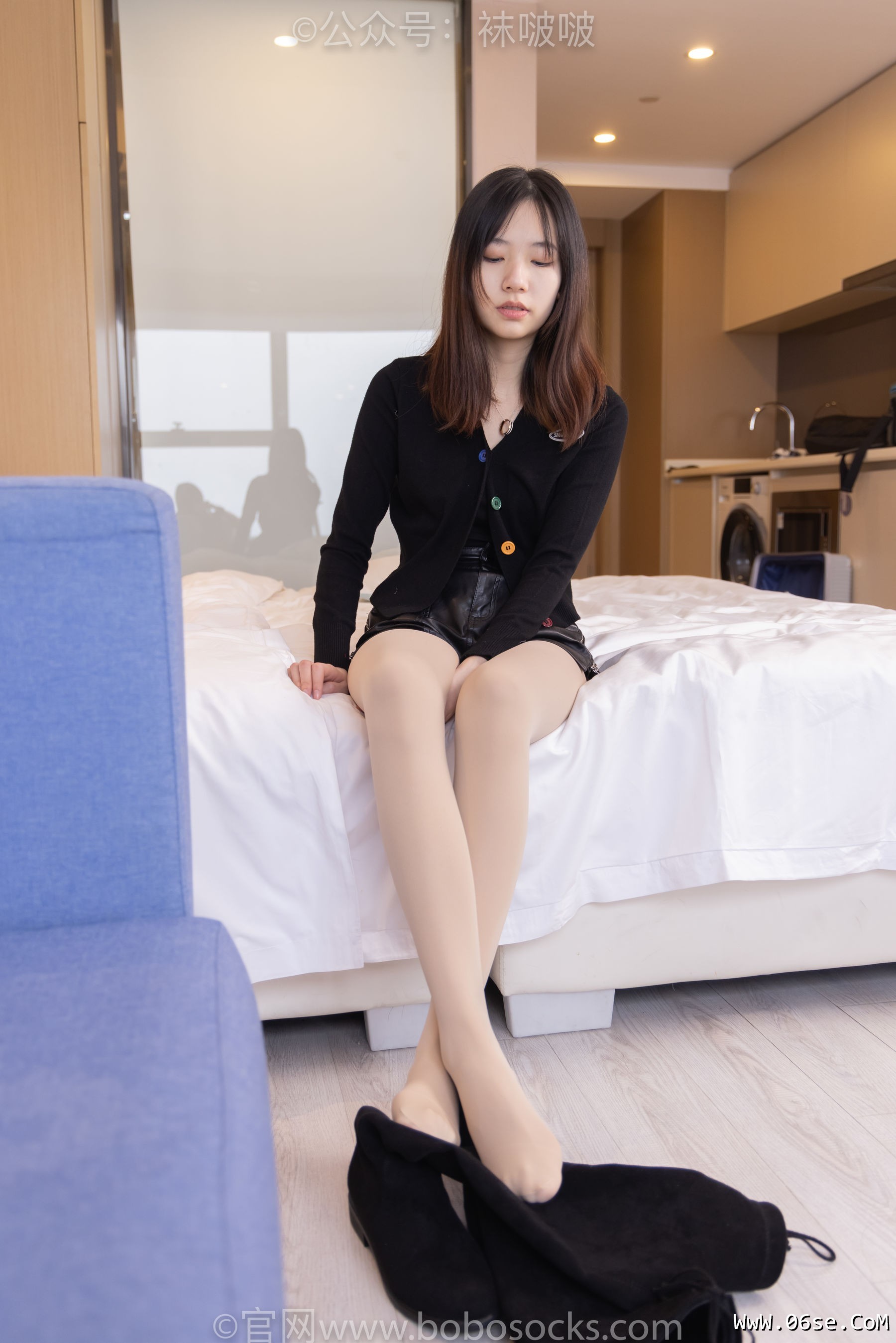 图片[109]-BoBoSocks袜啵啵 No.072 小甜豆-两双长靴、厚黑丝、厚肉丝[144P]-六色网