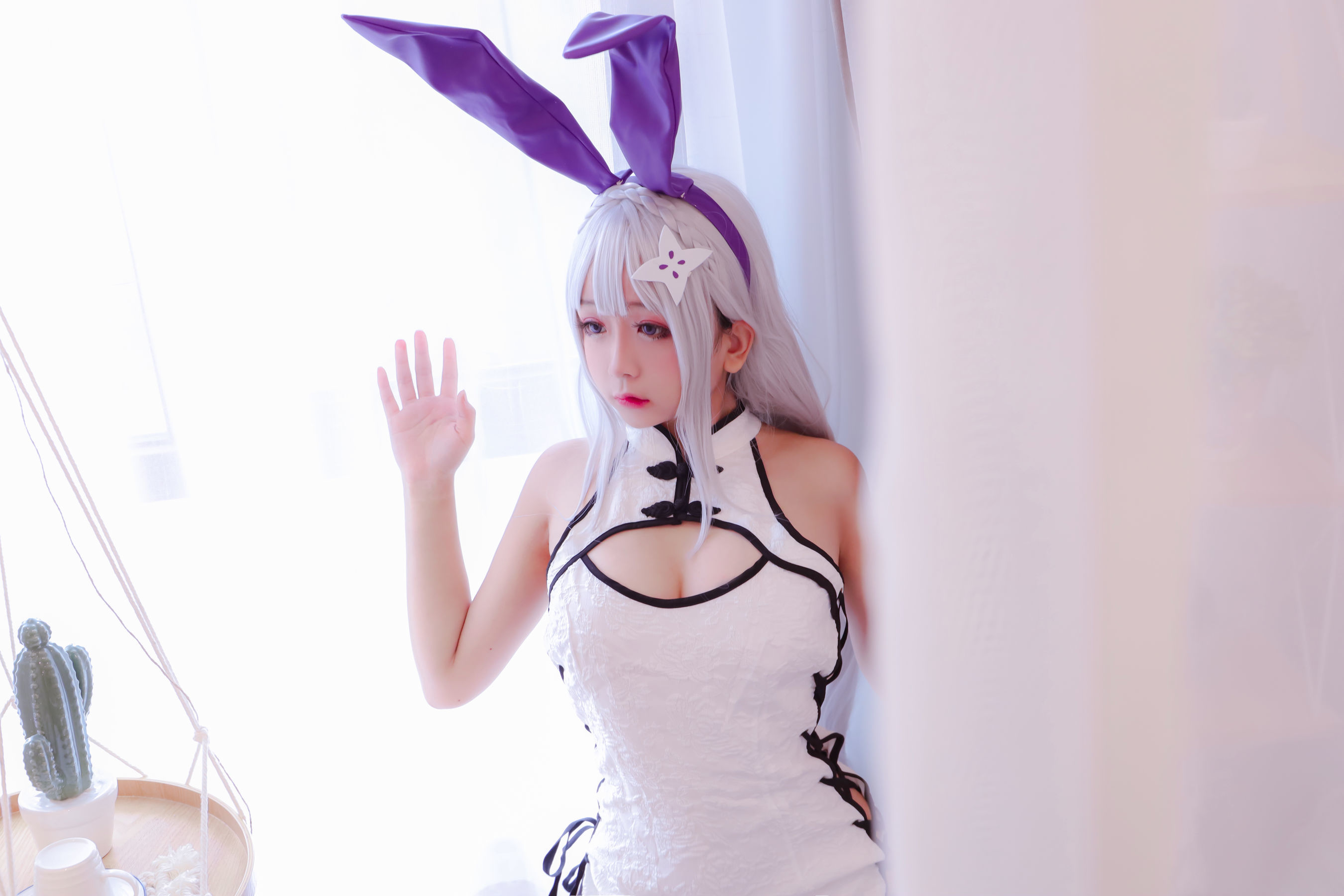 图片[6]-Cosplay日奈娇 白旗袍[42P]-六色网