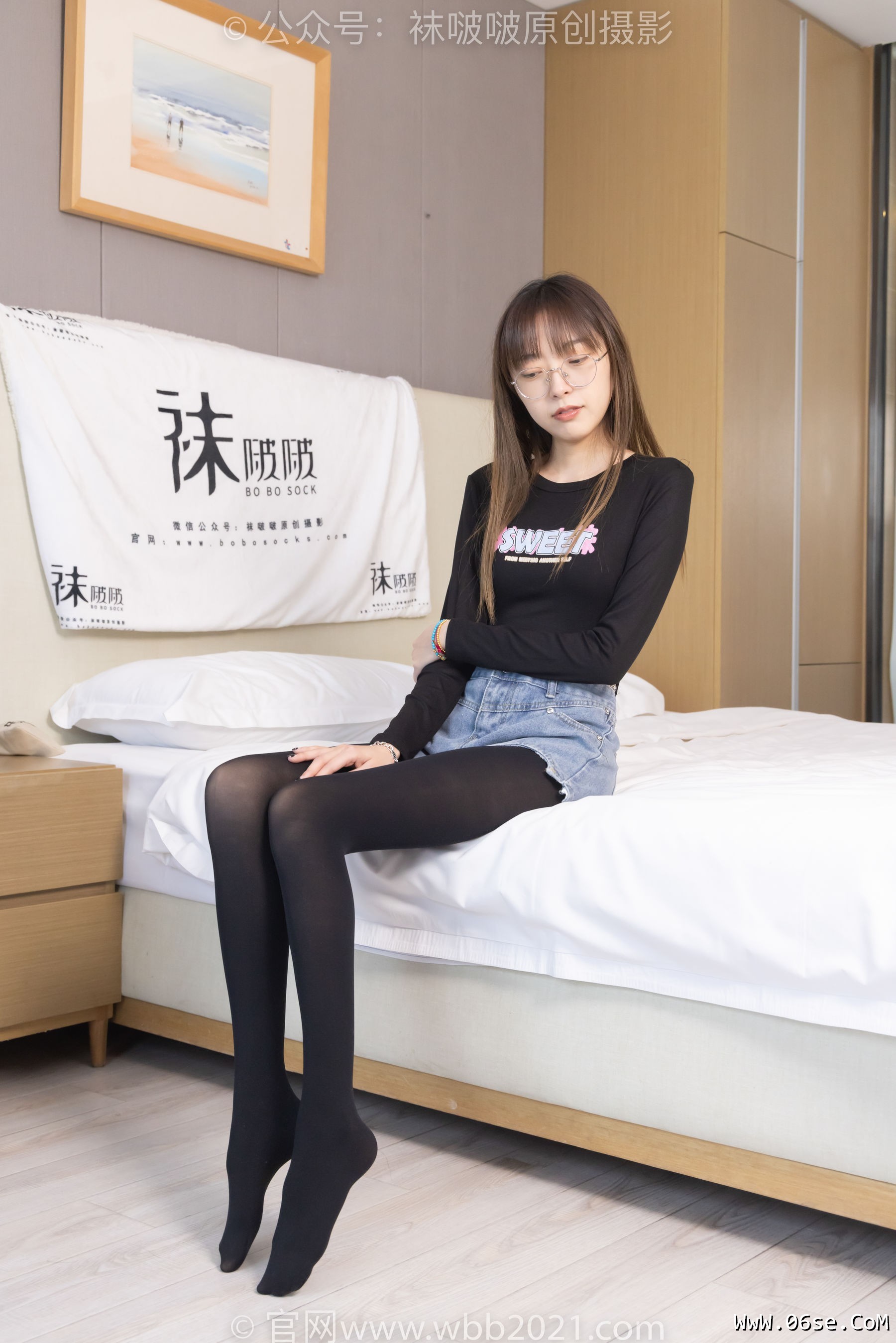 图片[12]-BoBoSocks袜啵啵 No.321 稚予 -高跟鞋、厚黑丝[150P]-六色网