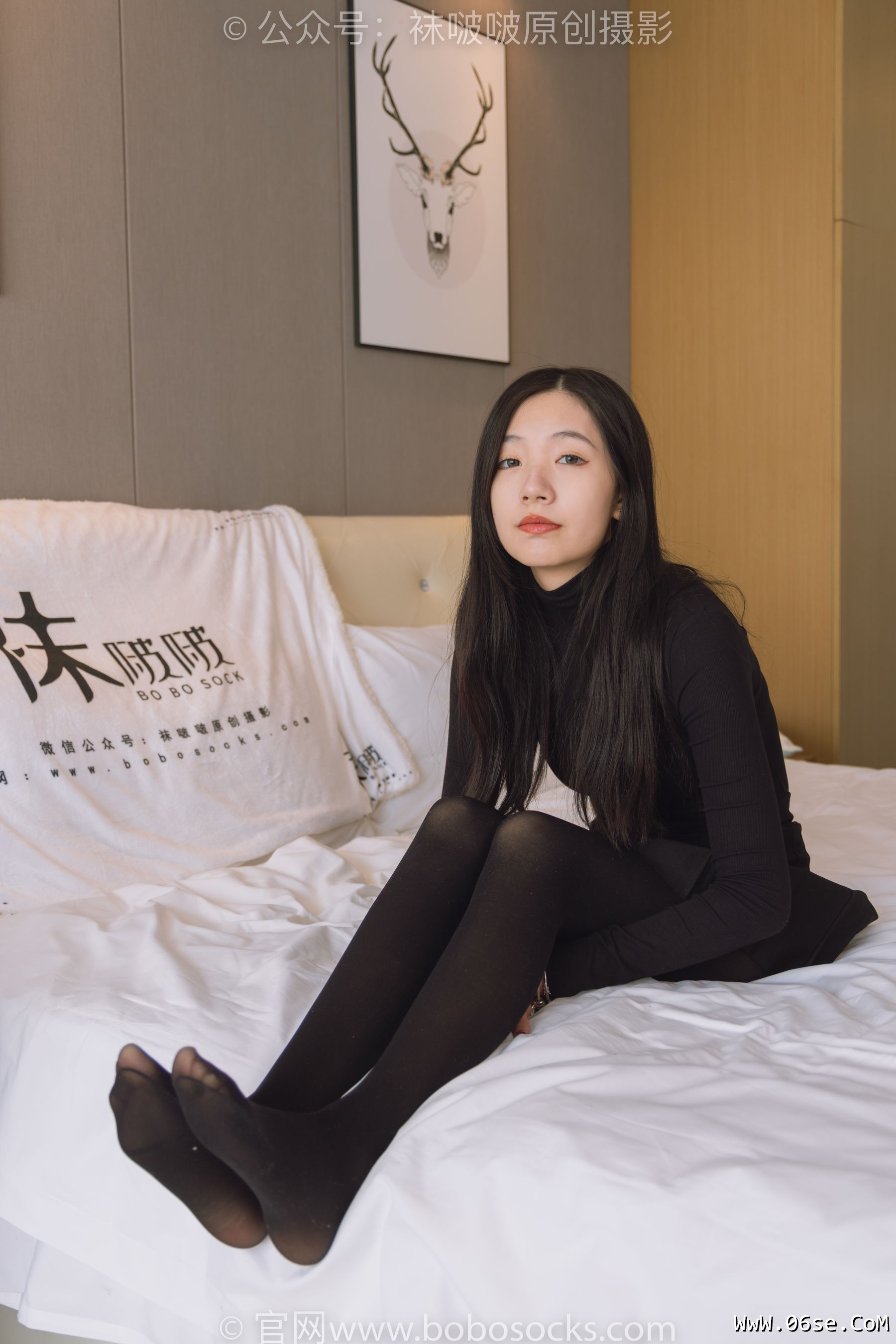 图片[23]-BoBoSocks袜啵啵 No.184 小甜豆-黑皮鞋、厚黑丝[140P]-六色网