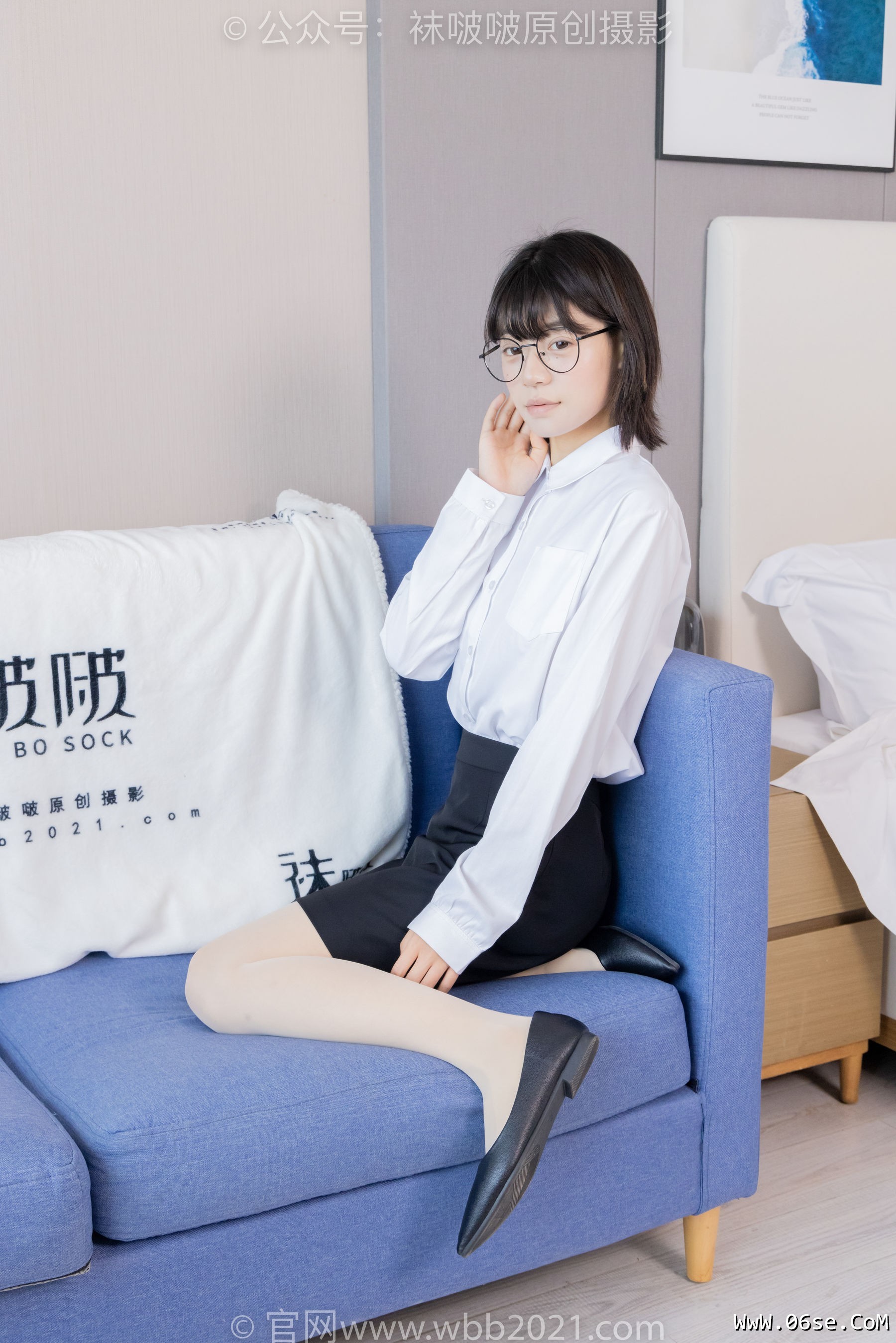 图片[32]-BoBoSocks袜啵啵 No.436 糯米 -OL制服、两双平底鞋、薄黑丝、厚肉丝[150P]-六色网