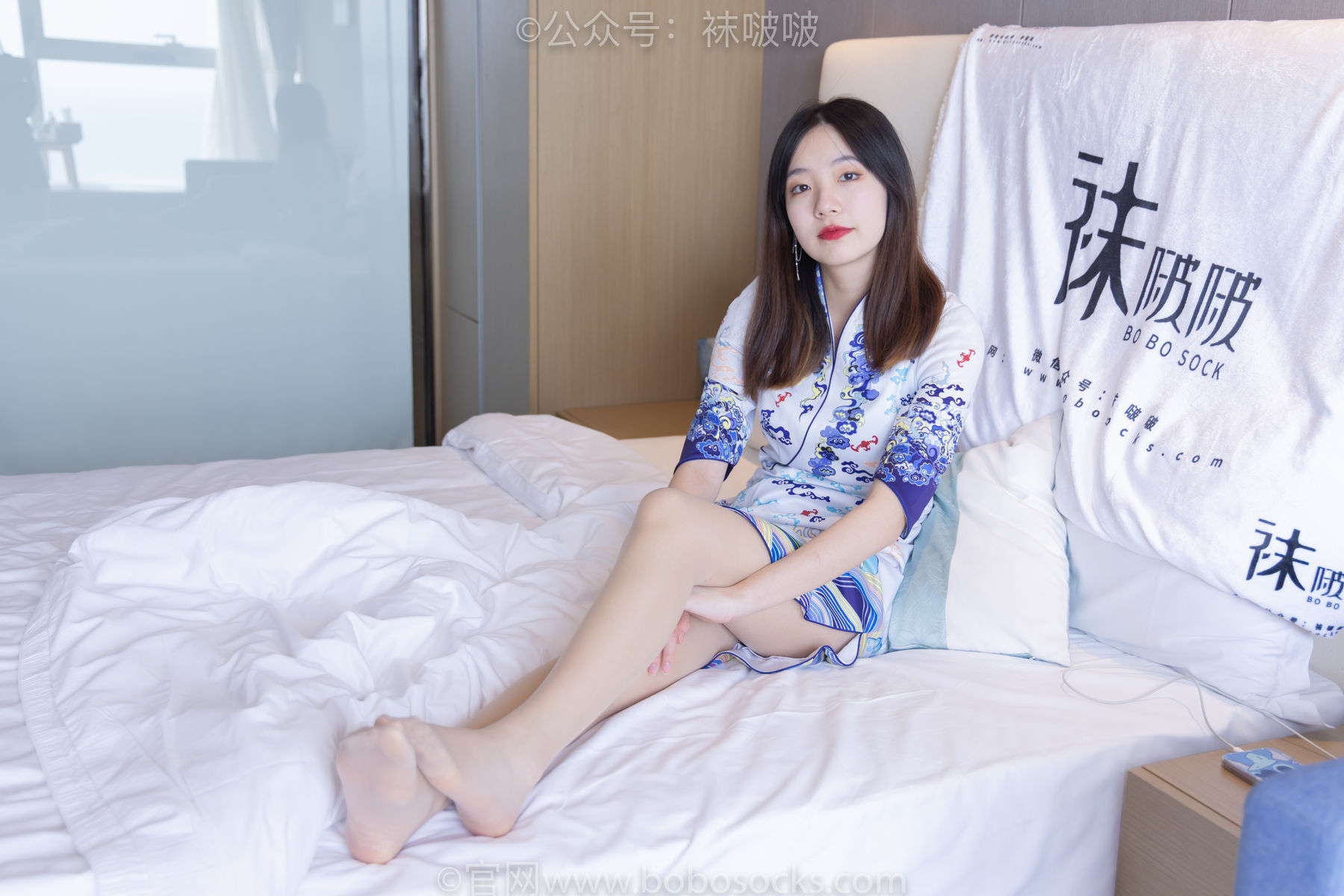 图片[61]-BoBoSocks袜啵啵 No.082 小甜豆-旗袍、皮底鞋、高跟鞋、肉丝、灰丝[140P]-六色网