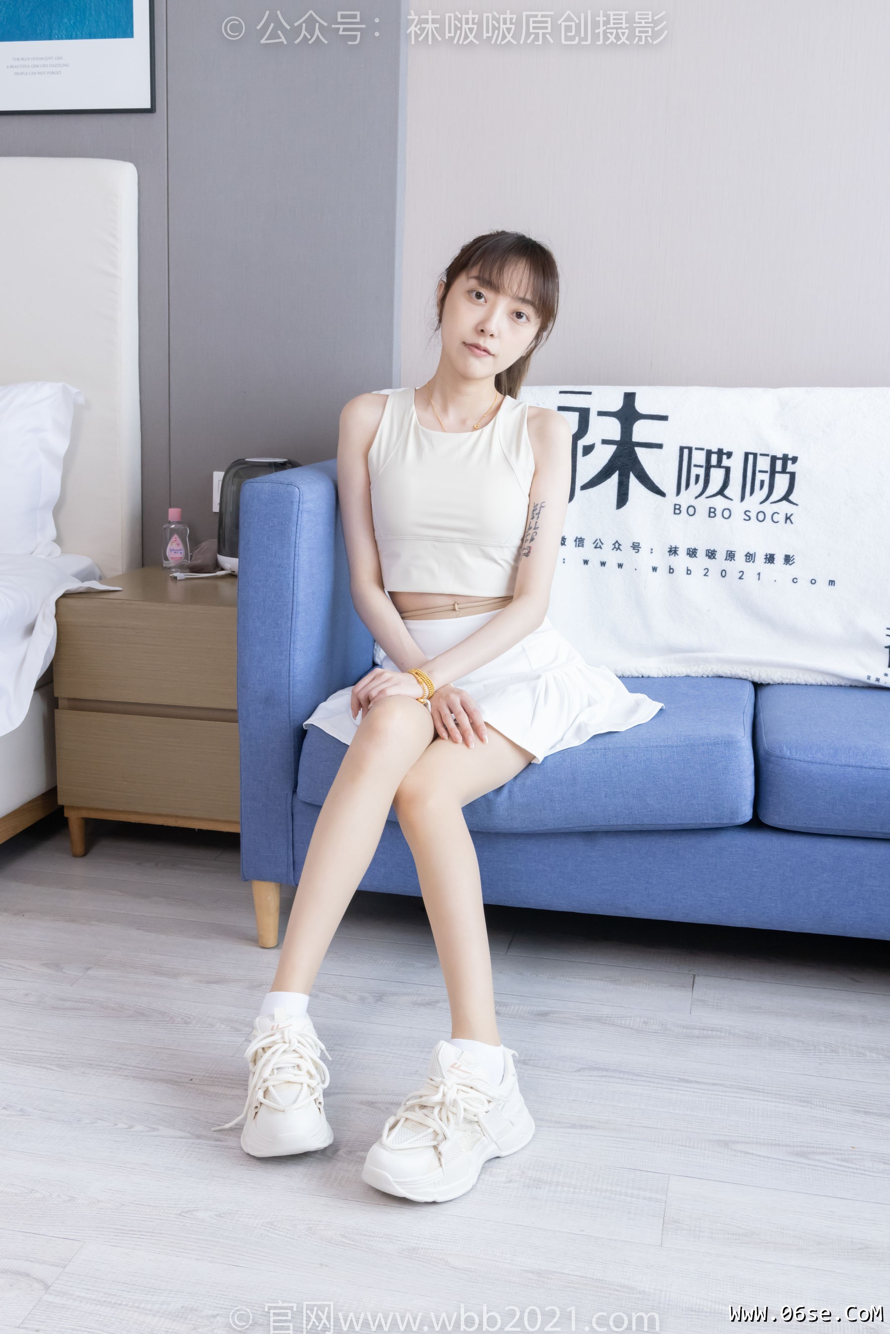 图片[65]-BoBoSocks袜啵啵 No.424 稚予 -运动鞋、白棉袜、肉丝、腰丝[140P]-六色网