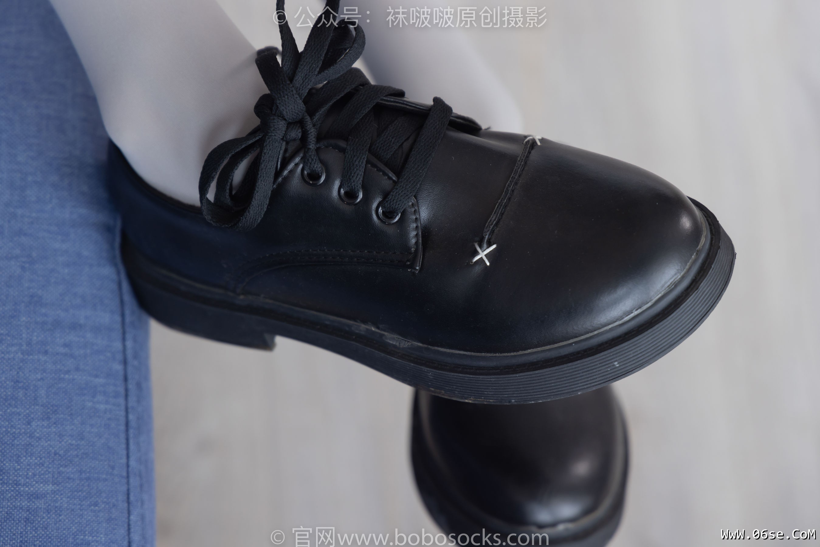 图片[50]-BoBoSocks袜啵啵 No.213 稚予 -黑皮鞋、厚灰丝[140P]-六色网
