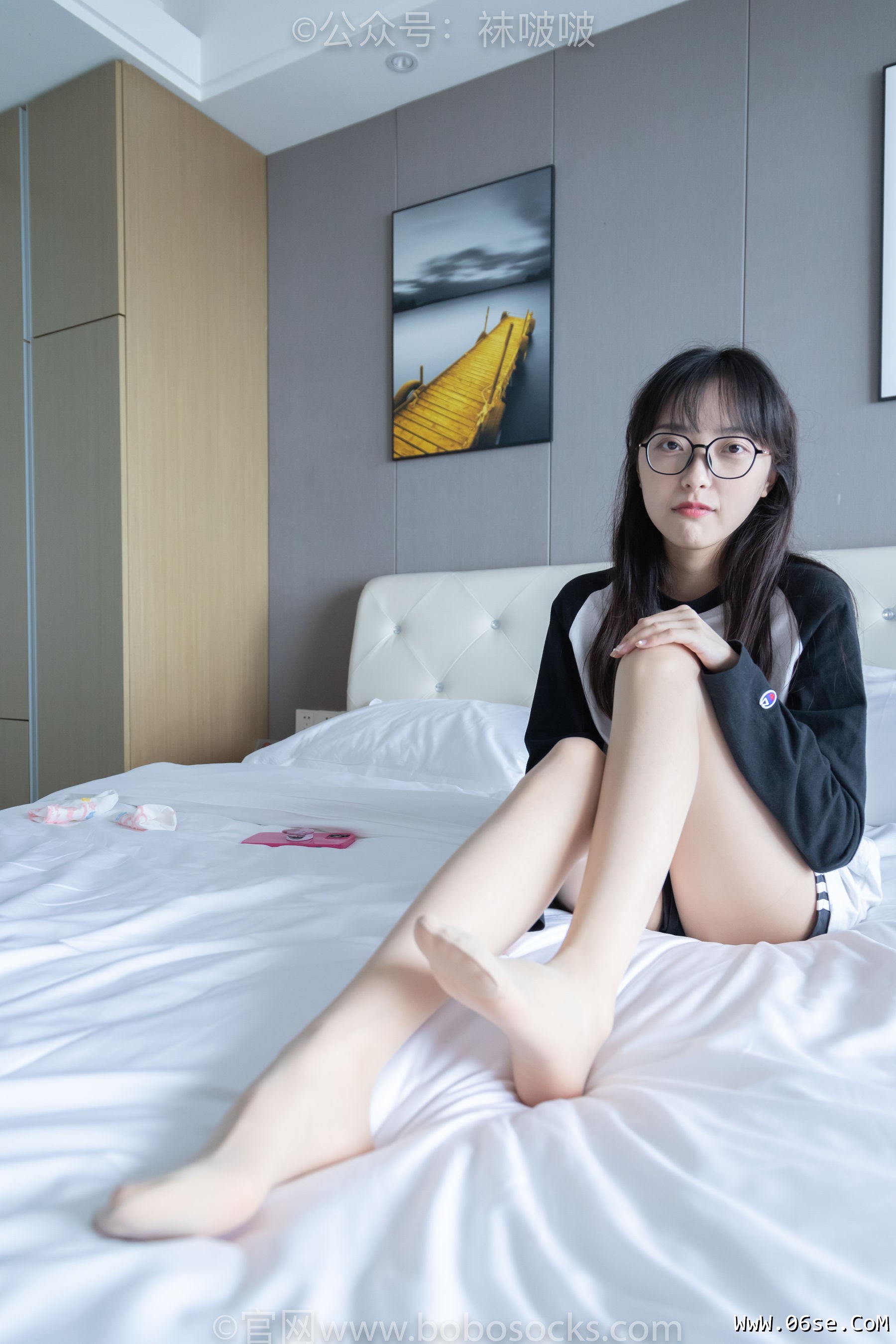 图片[121]-BoBoSocks袜啵啵 No.015 稚予-阿迪板鞋、白色短棉袜、肉丝[148P]-六色网
