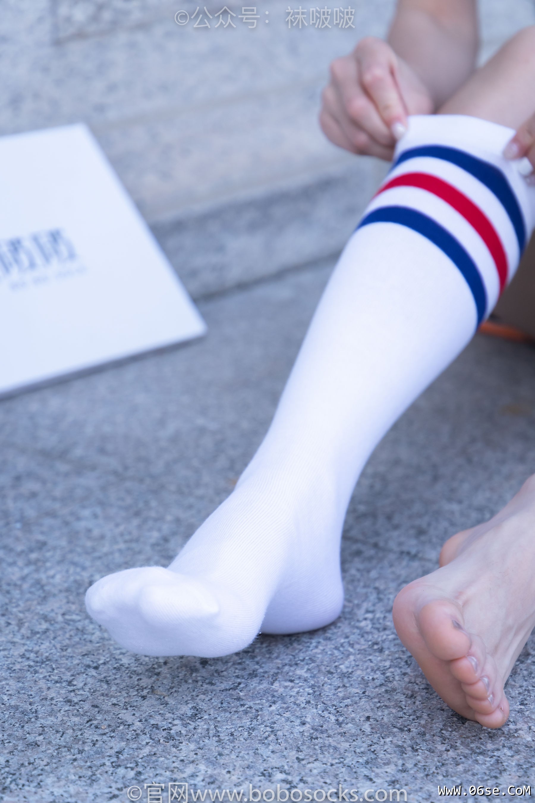 图片[103]-BoBoSocks袜啵啵 No.006 小米-运动鞋、白色小腿袜、裸足[130P]-六色网