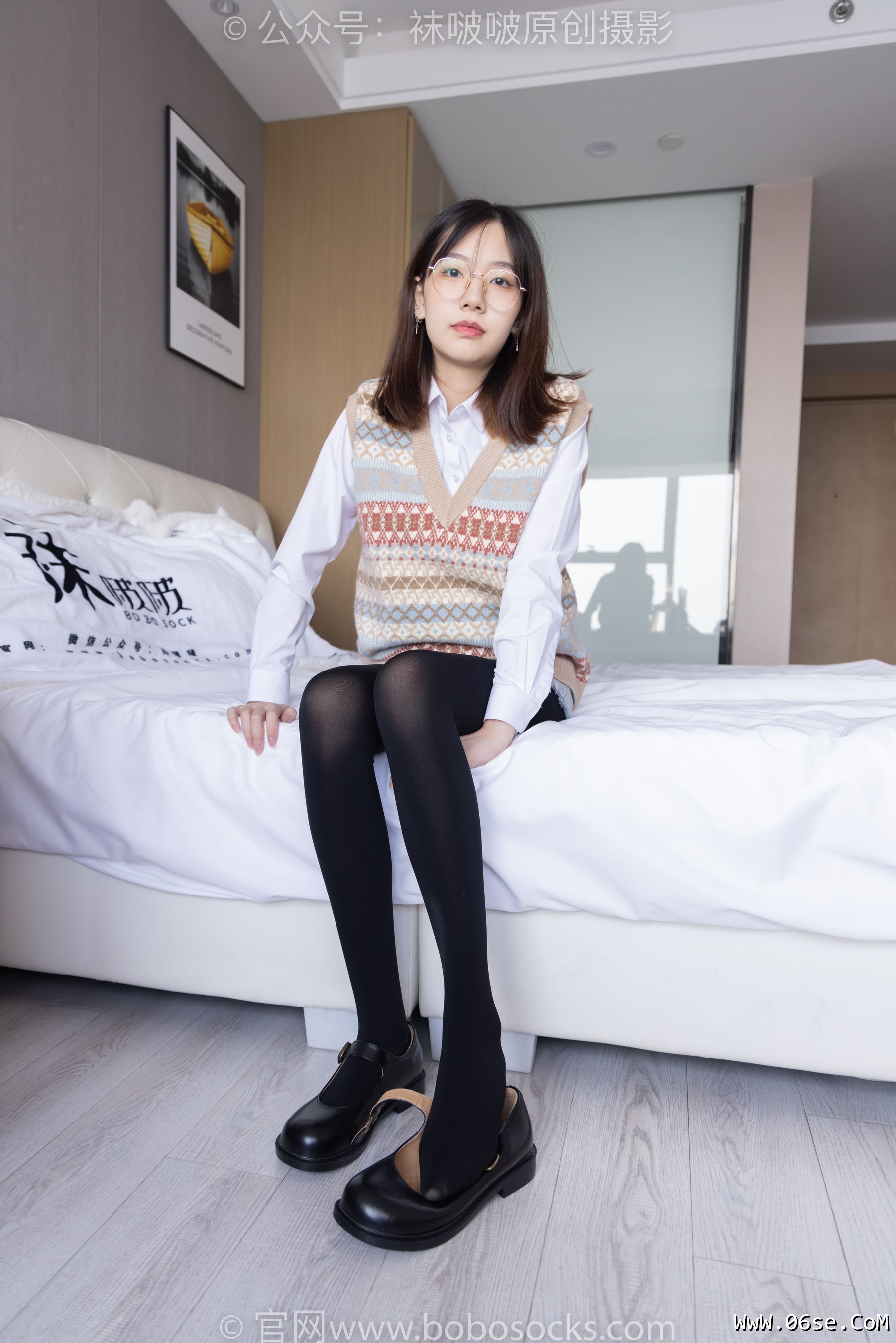 图片[63]-BoBoSocks袜啵啵 No.169 小甜豆-黑皮鞋、厚黑丝、厚肉丝[145P]-六色网