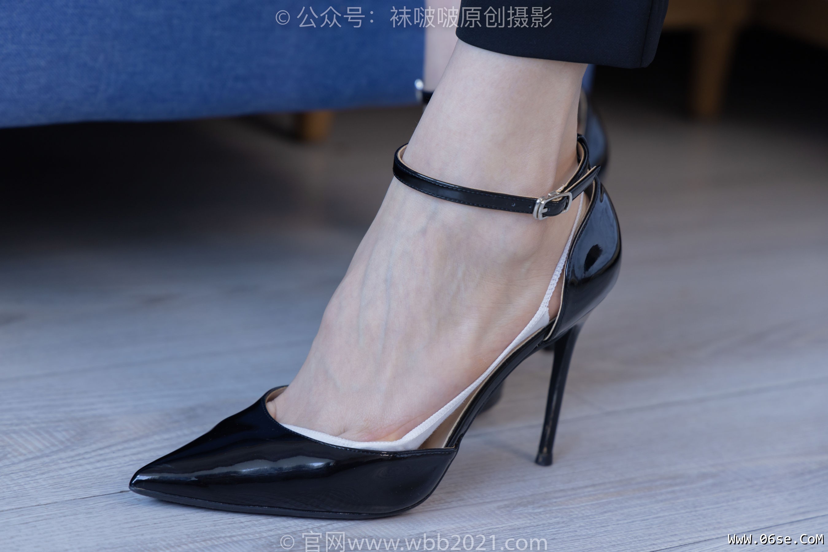 图片[113]-BoBoSocks袜啵啵 No.413 芝士 -高跟鞋、白色吊带船袜、银行制服[145P]-六色网
