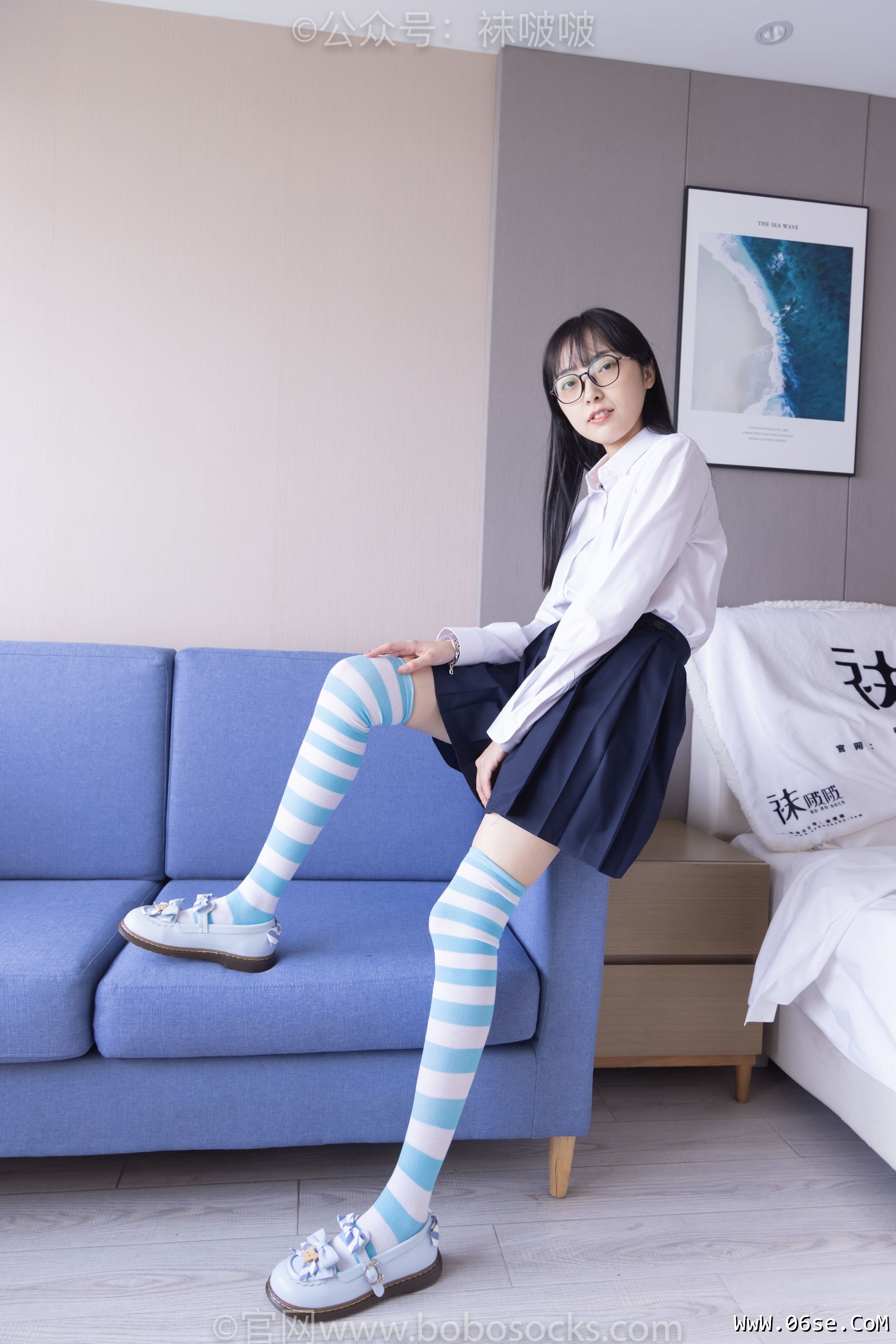 图片[83]-BoBoSocks袜啵啵 No.070 稚予-皮鞋、拖鞋、过膝袜、白棉袜[148P]-六色网