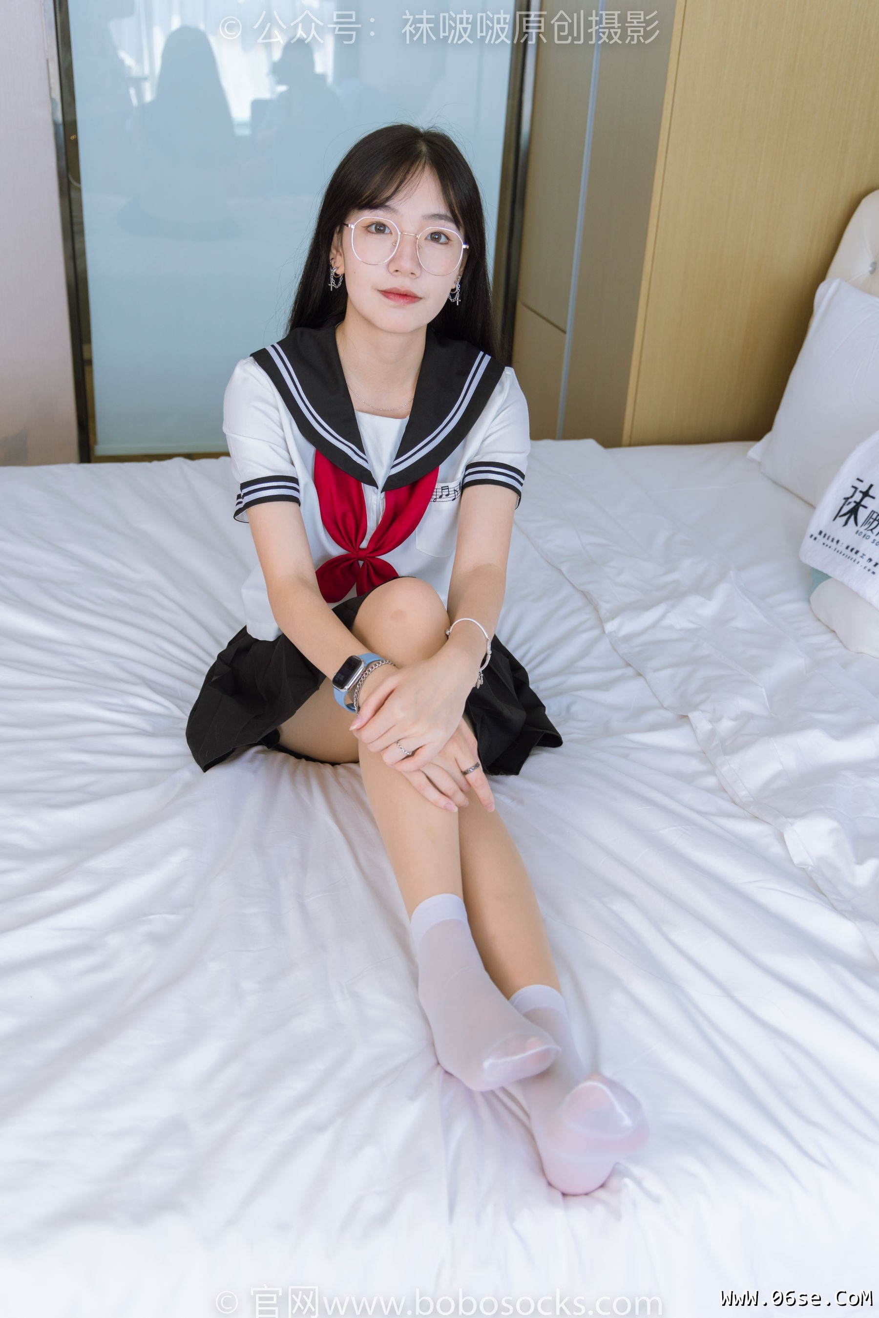 图片[109]-BoBoSocks袜啵啵 No.197 小甜豆-皮鞋、短白丝、肉丝、jk制服[139P]-六色网