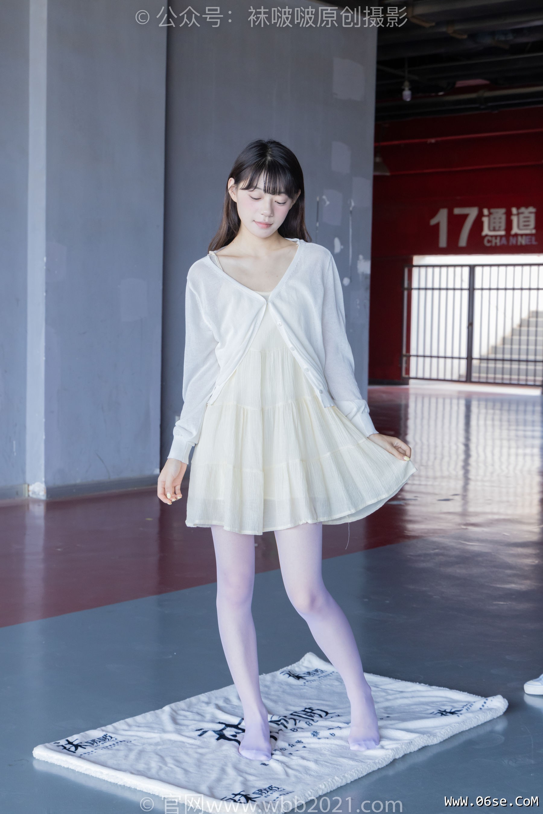 图片[119]-BoBoSocks袜啵啵 No.395 糯米 -板鞋、白丝[145P]-六色网