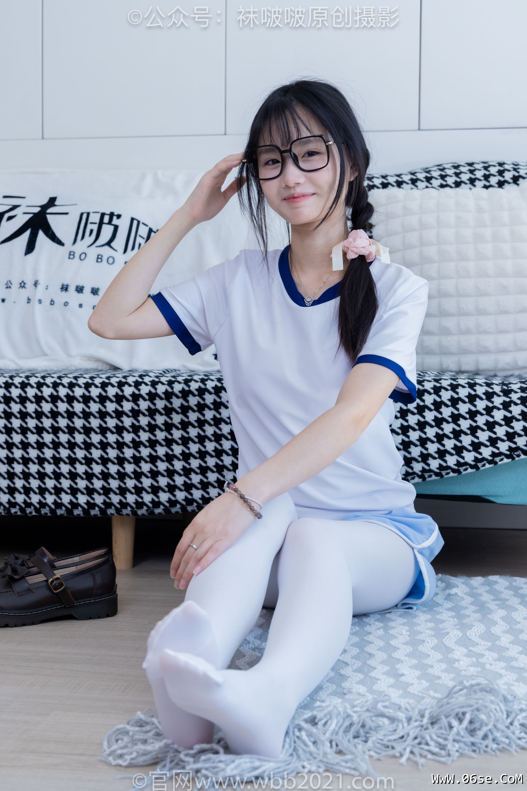 图片[114]-BoBoSocks袜啵啵 No.325 甜甜圈 -皮鞋、厚白丝[145P]-六色网