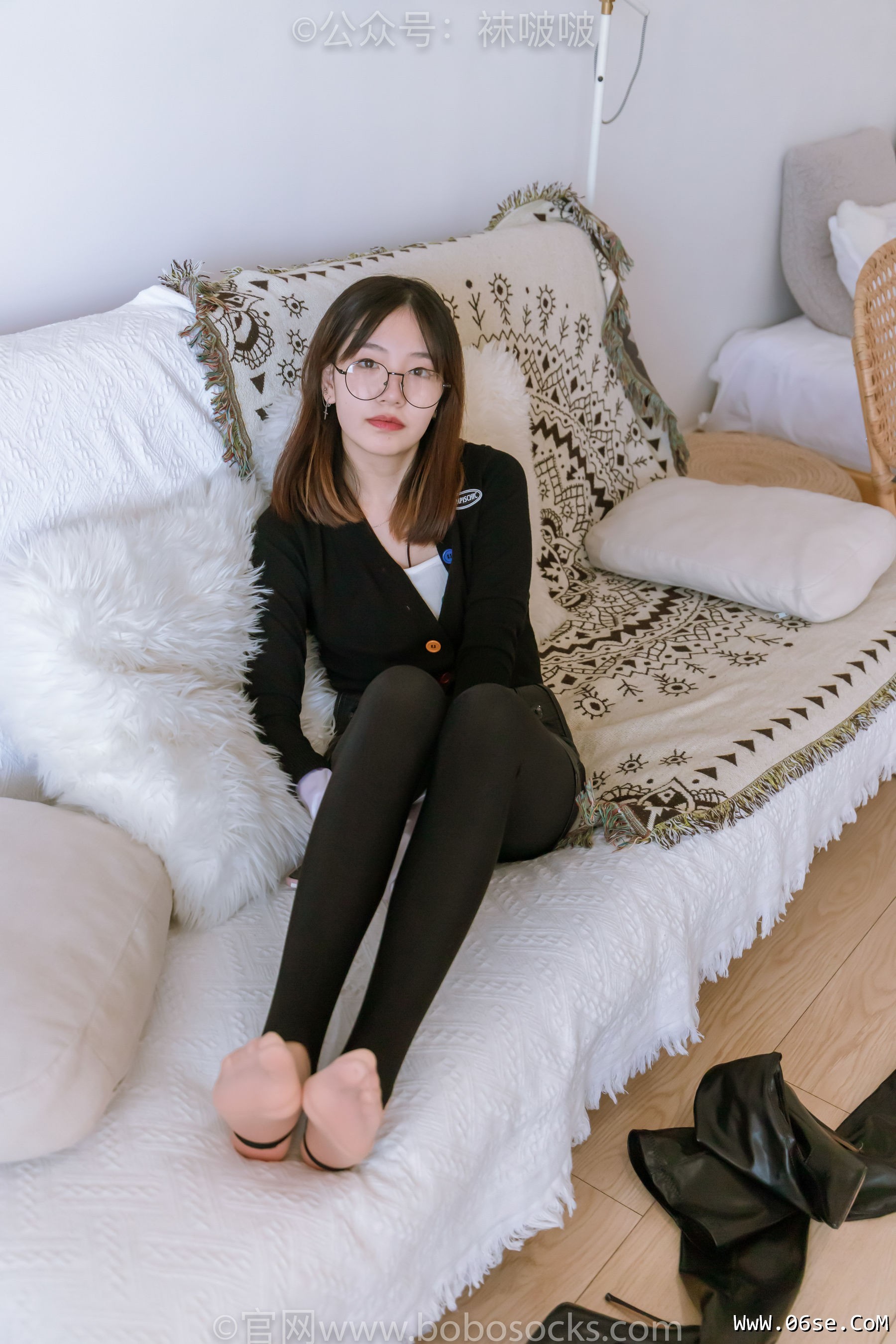 图片[47]-BoBoSocks袜啵啵 No.041 小甜豆-高跟长靴、黑色踩脚裤、肉丝[140P]-六色网