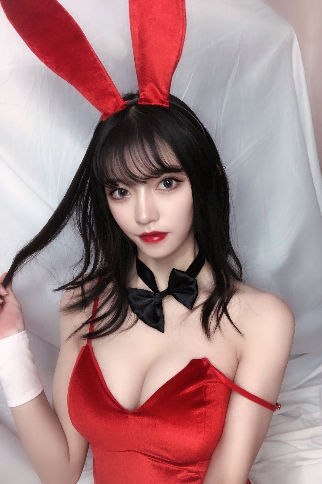 图片[60]-銘銘Kizami 红丝绒兔女郎[64P]-六色网