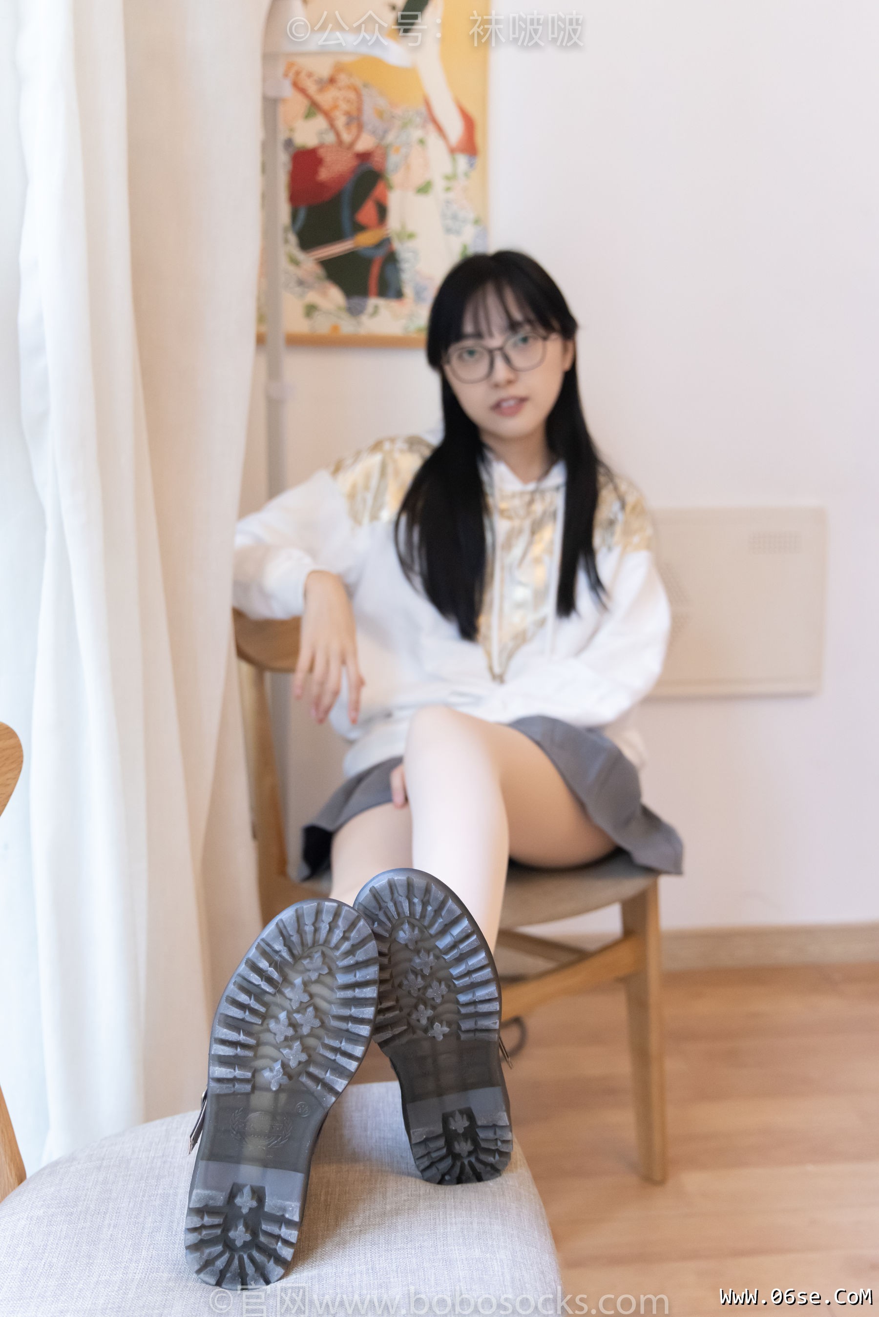图片[39]-BoBoSocks袜啵啵 No.047 稚予-皮鞋、厚肉丝[131P]-六色网