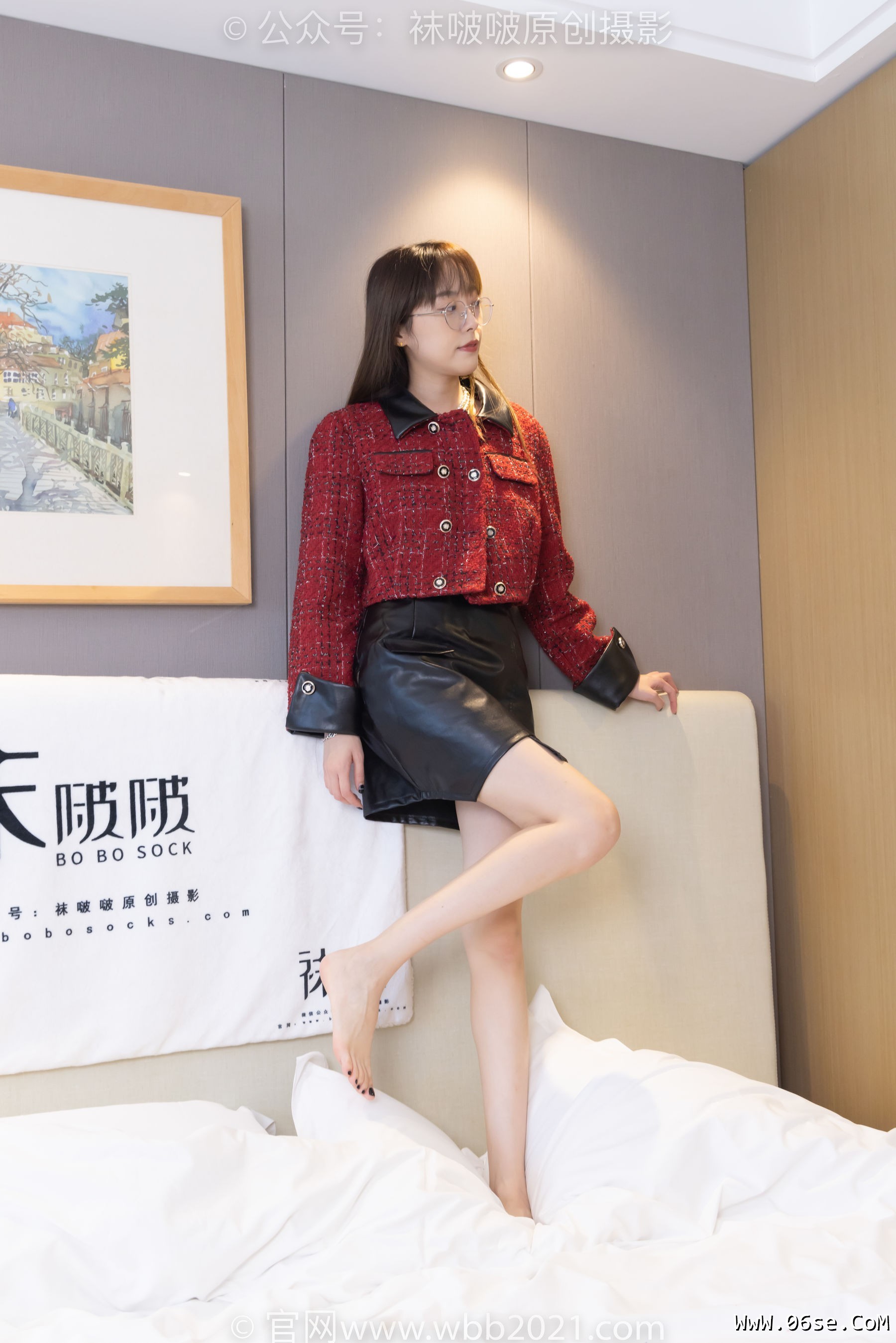 图片[133]-BoBoSocks袜啵啵 No.304 稚予 -两双高跟鞋、肉丝、裸足[160P]-六色网