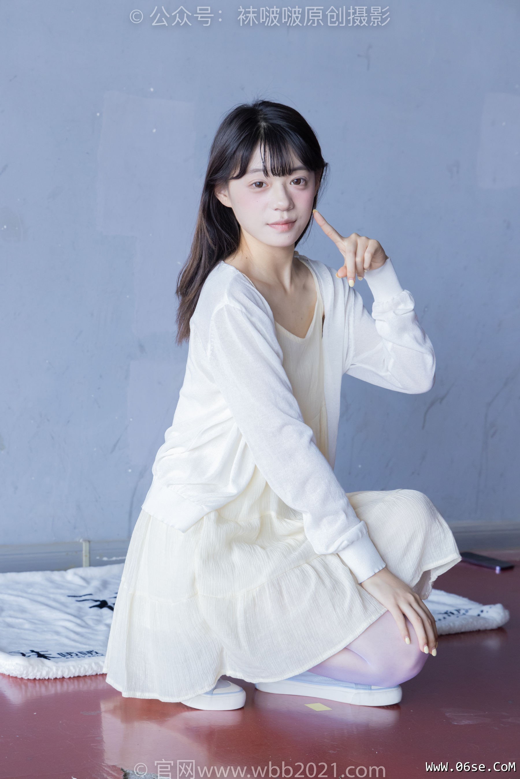 图片[101]-BoBoSocks袜啵啵 No.395 糯米 -板鞋、白丝[145P]-六色网