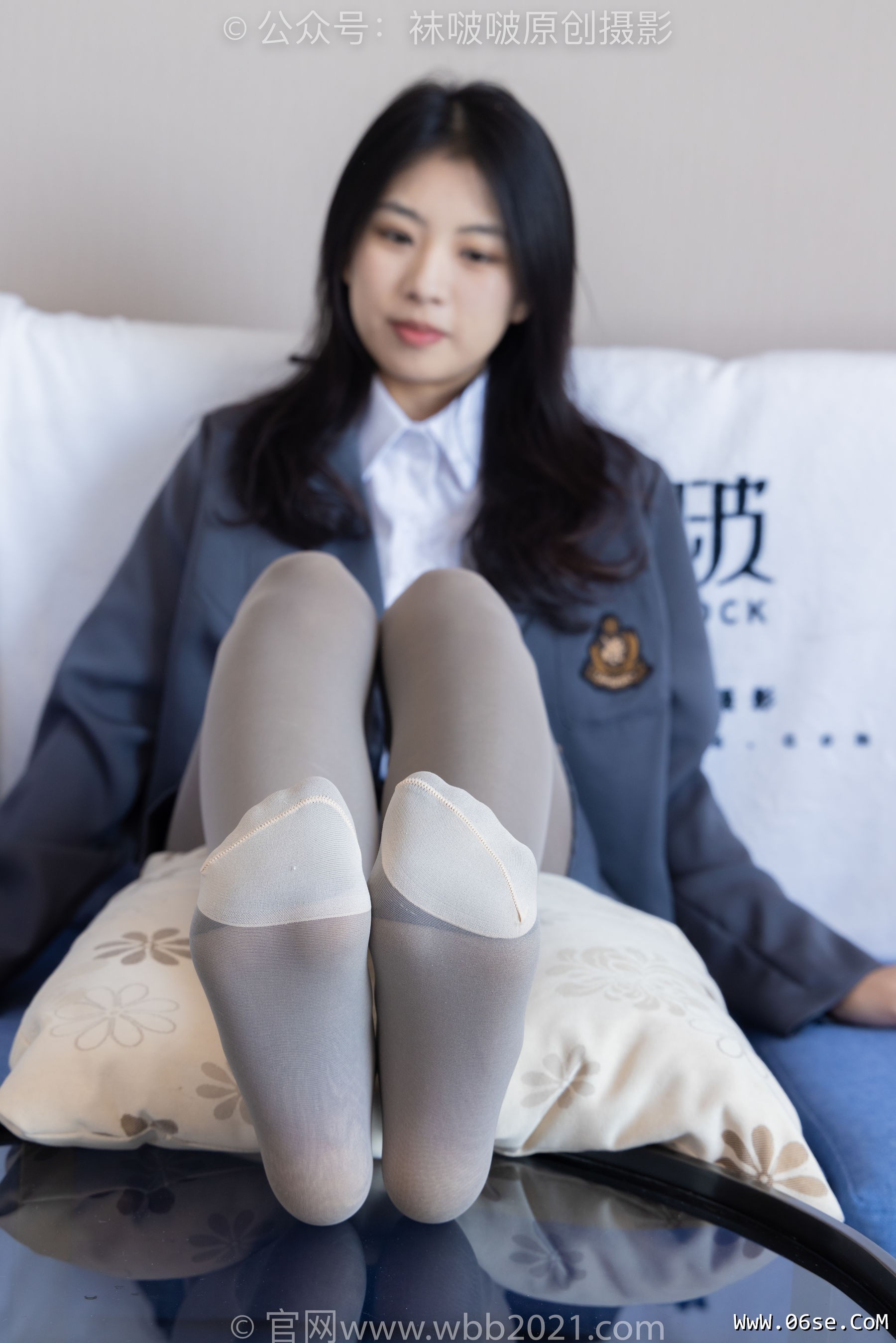 图片[124]-BoBoSocks袜啵啵 No.312 奶油 -高跟鞋、黑丝打底、肉丝[160P]-六色网