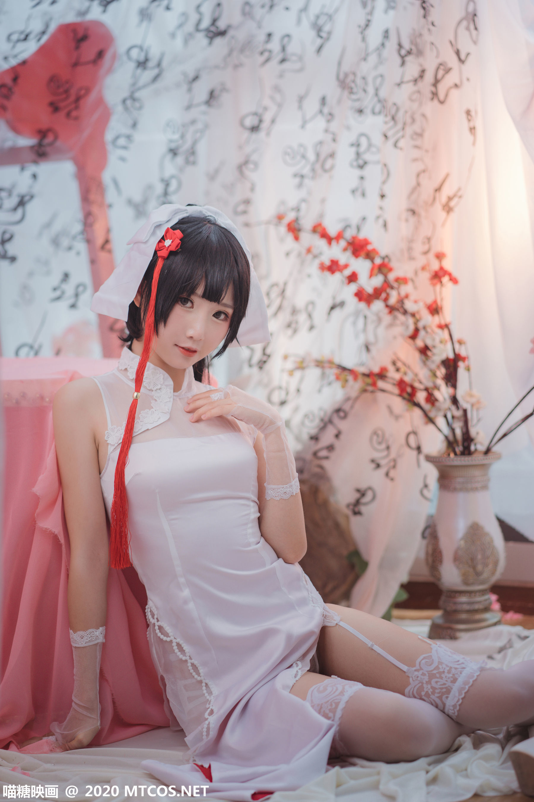 图片[3]-[喵糖映画] HML.017 高雄白旗袍 [20P]-六色网
