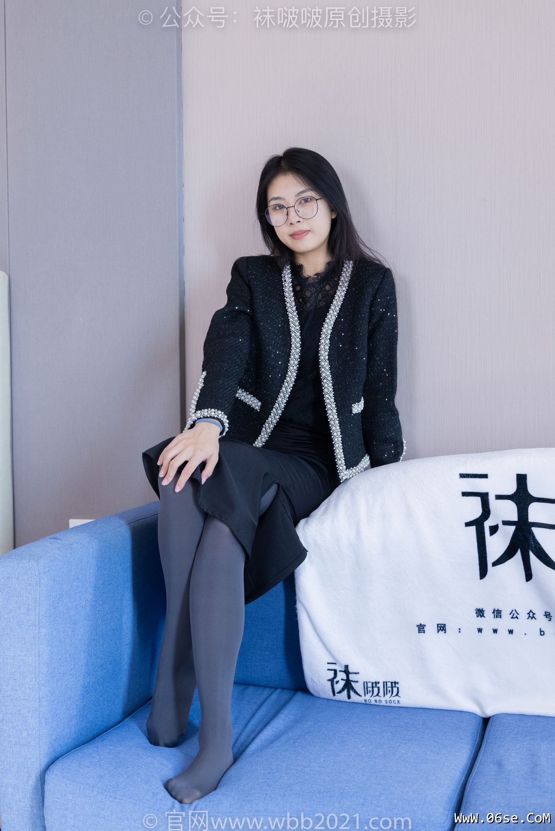 图片[130]-BoBoSocks袜啵啵 No.378 奶油 -短靴、运动鞋、厚黑丝、厚灰丝[190P]-六色网