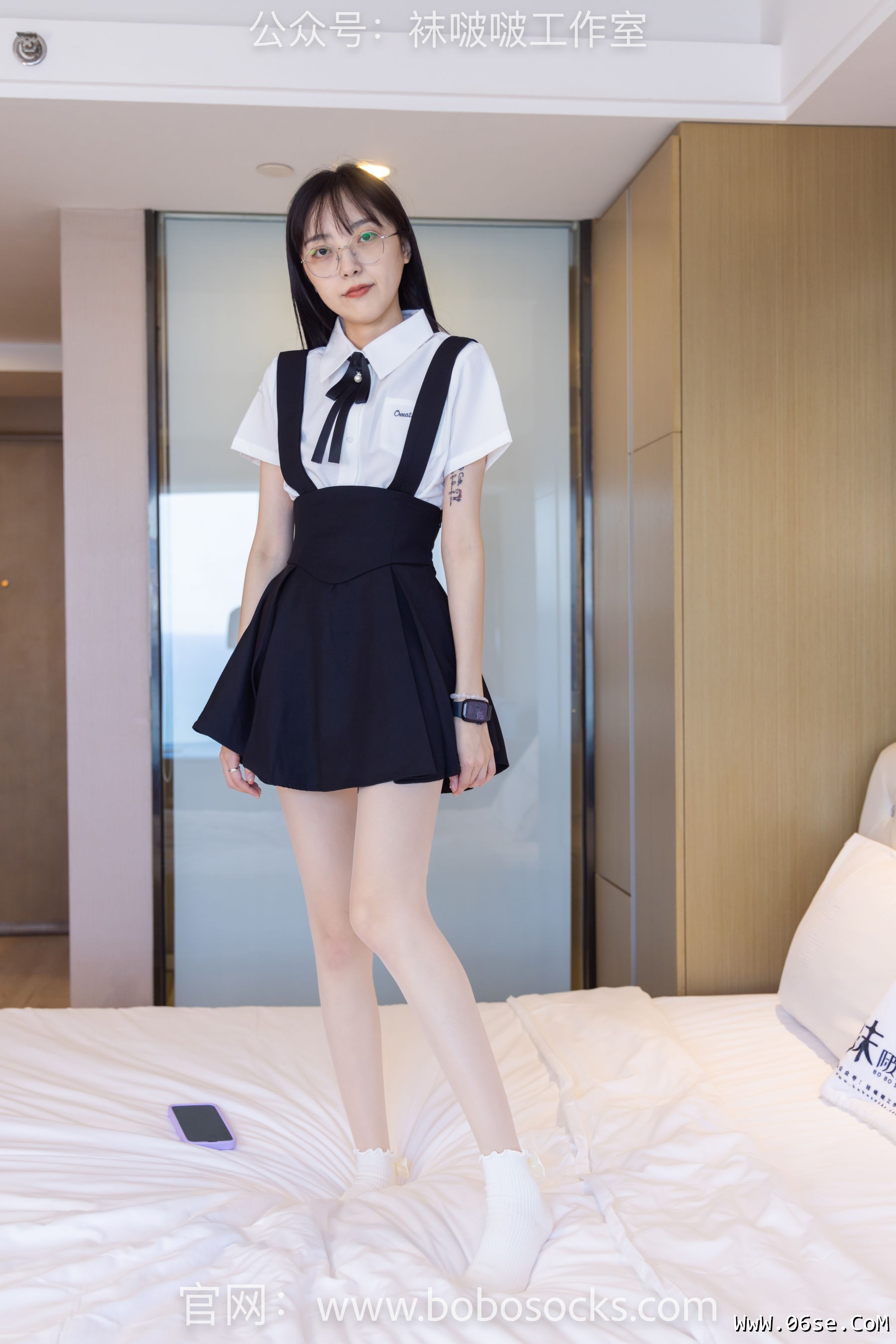 图片[126]-BoBoSocks袜啵啵 No.121 稚予-高跟鞋、白棉袜、肉丝[140P]-六色网