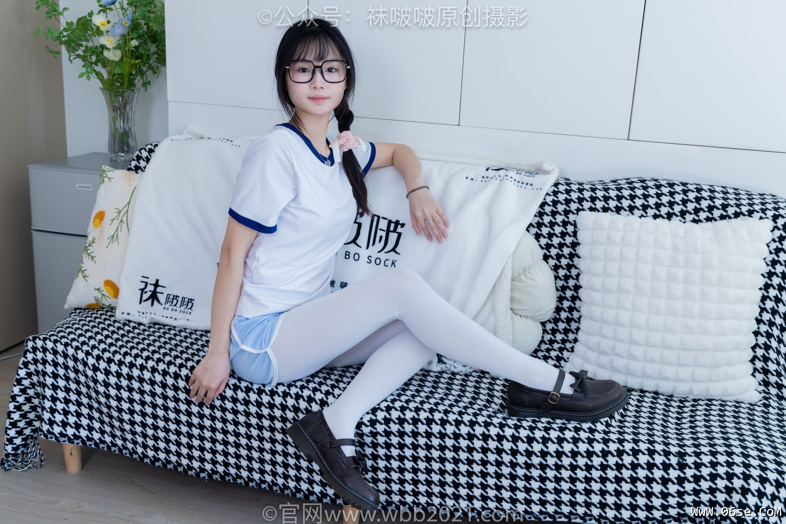 图片[65]-BoBoSocks袜啵啵 No.325 甜甜圈 -皮鞋、厚白丝[145P]-六色网
