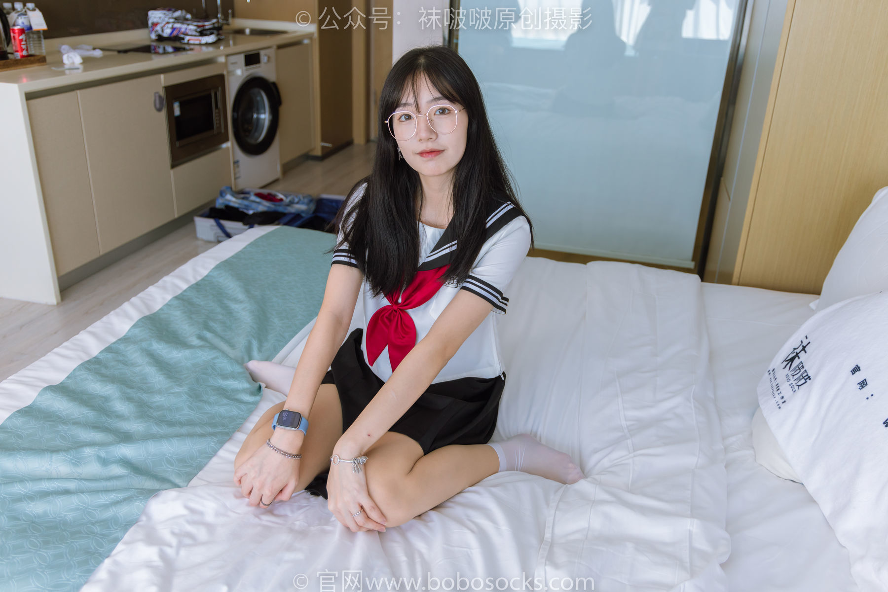 图片[89]-BoBoSocks袜啵啵 No.197 小甜豆-皮鞋、短白丝、肉丝、jk制服[139P]-六色网