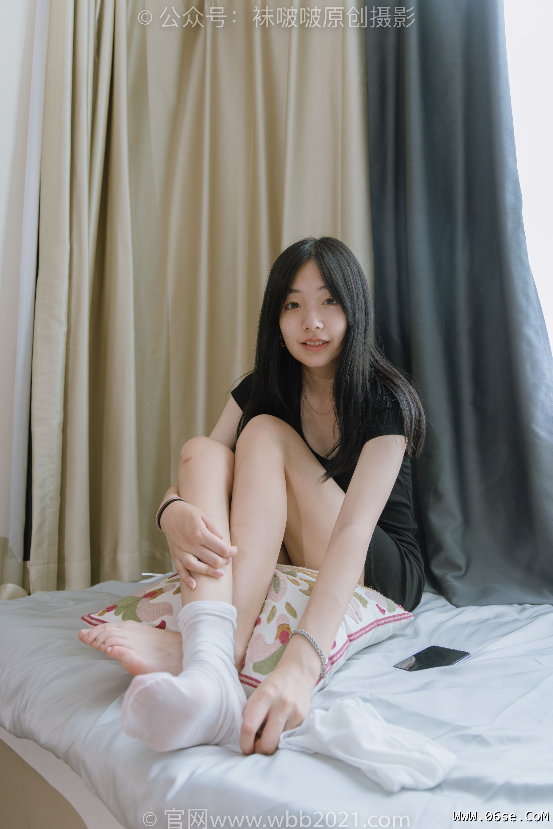 图片[29]-BoBoSocks袜啵啵 No.363 小甜豆 -两双平底鞋、黑色船袜、裸足[140P]-六色网