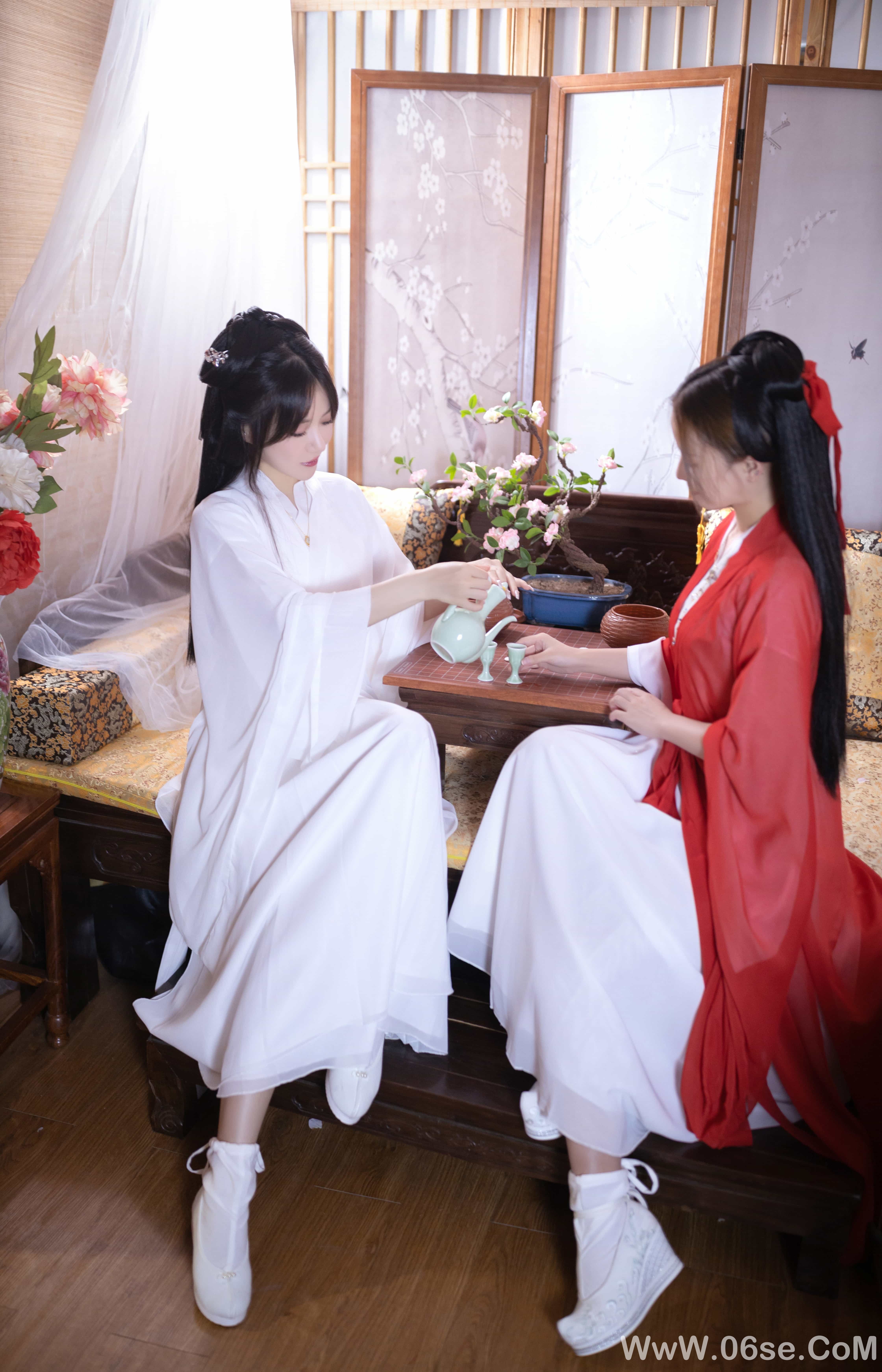 图片[30]-秀人名模鱼子酱Fish内部私购未上架《双女古装剧情》写真[153P]-六色网