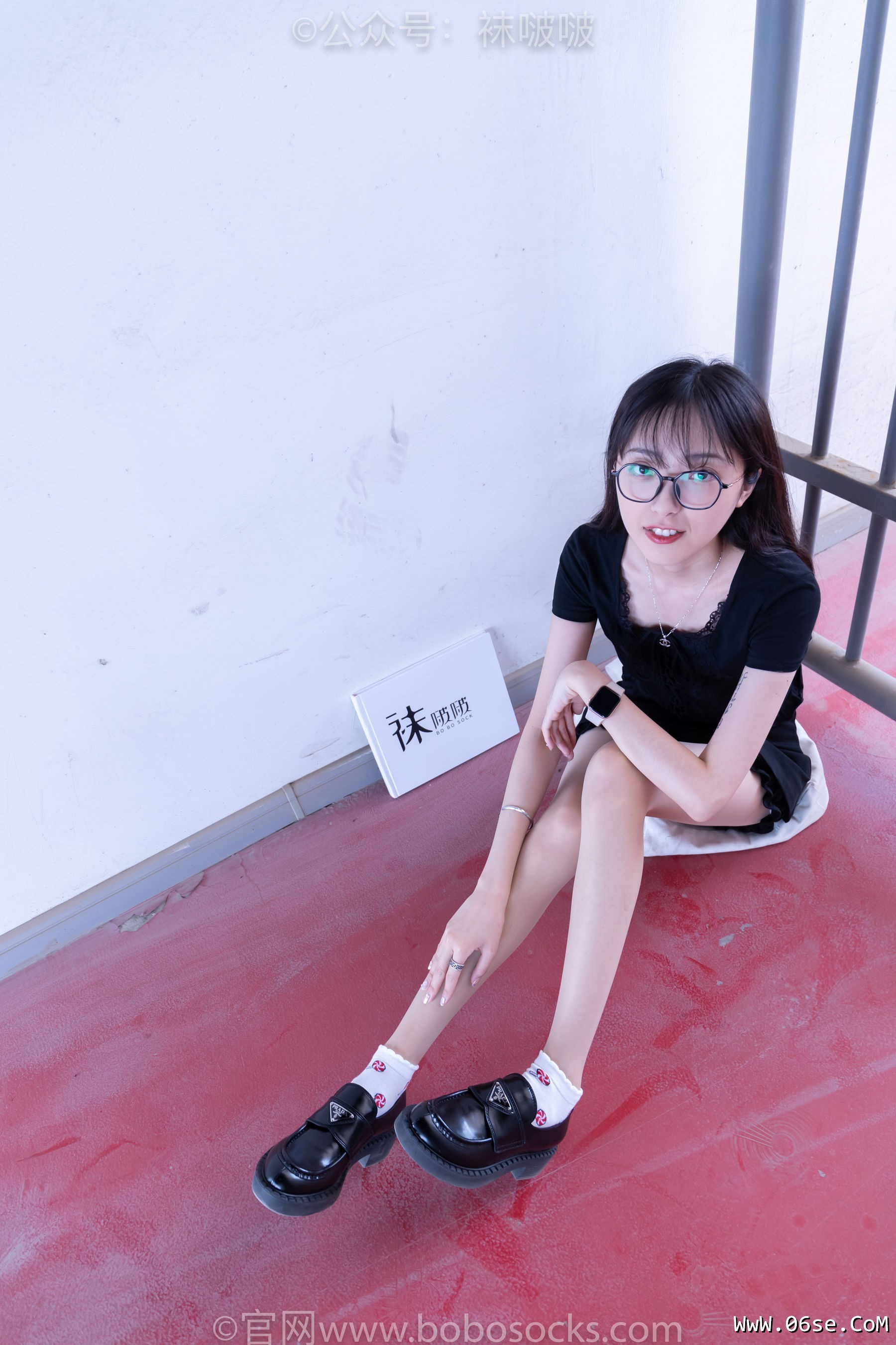 图片[19]-BoBoSocks袜啵啵 No.030 稚予- 皮鞋、短白棉袜、肉丝[141P]-六色网