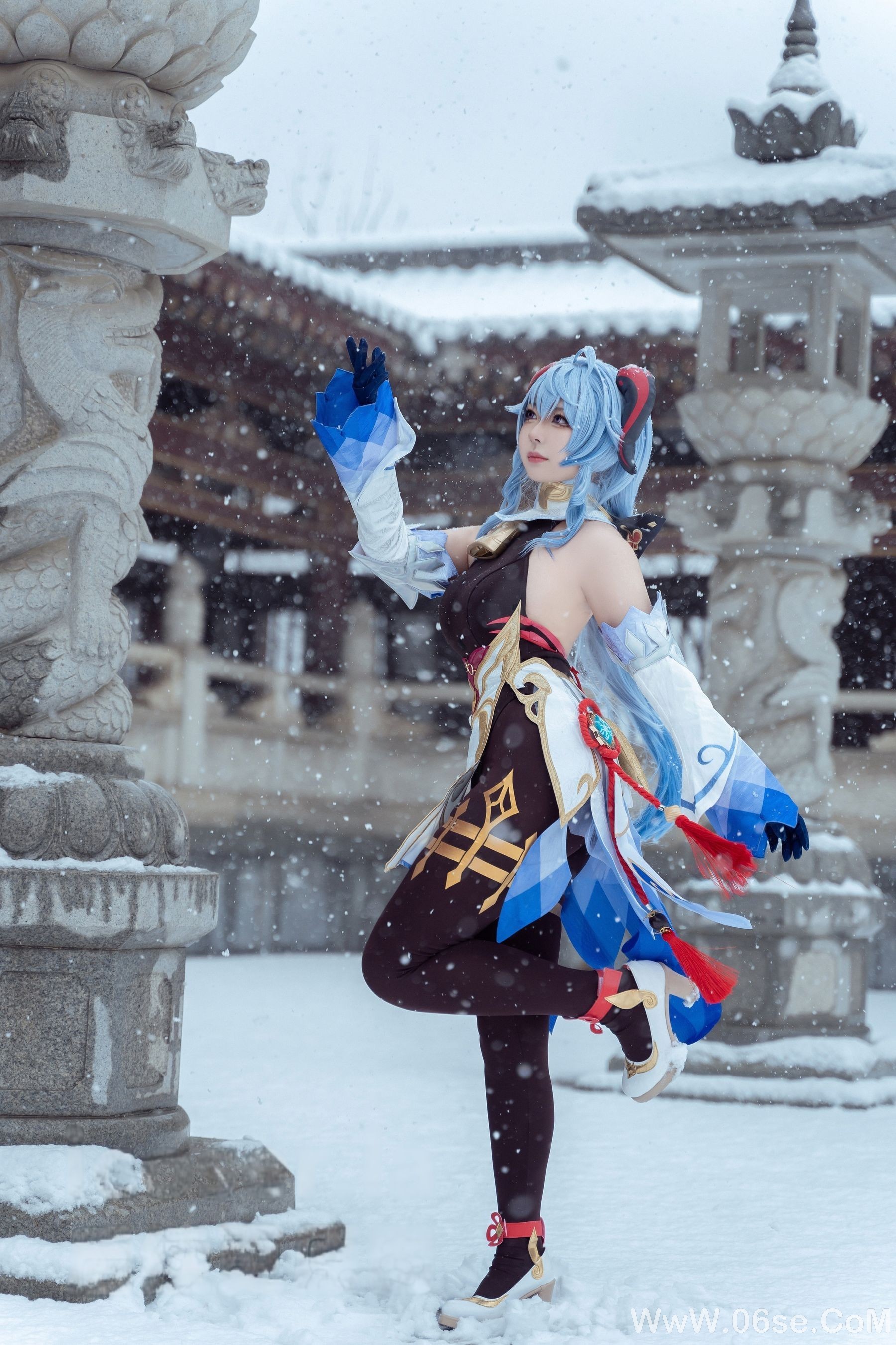 图片[21]-虎森森 – 原神 甘雨 雪景[42P]-六色网