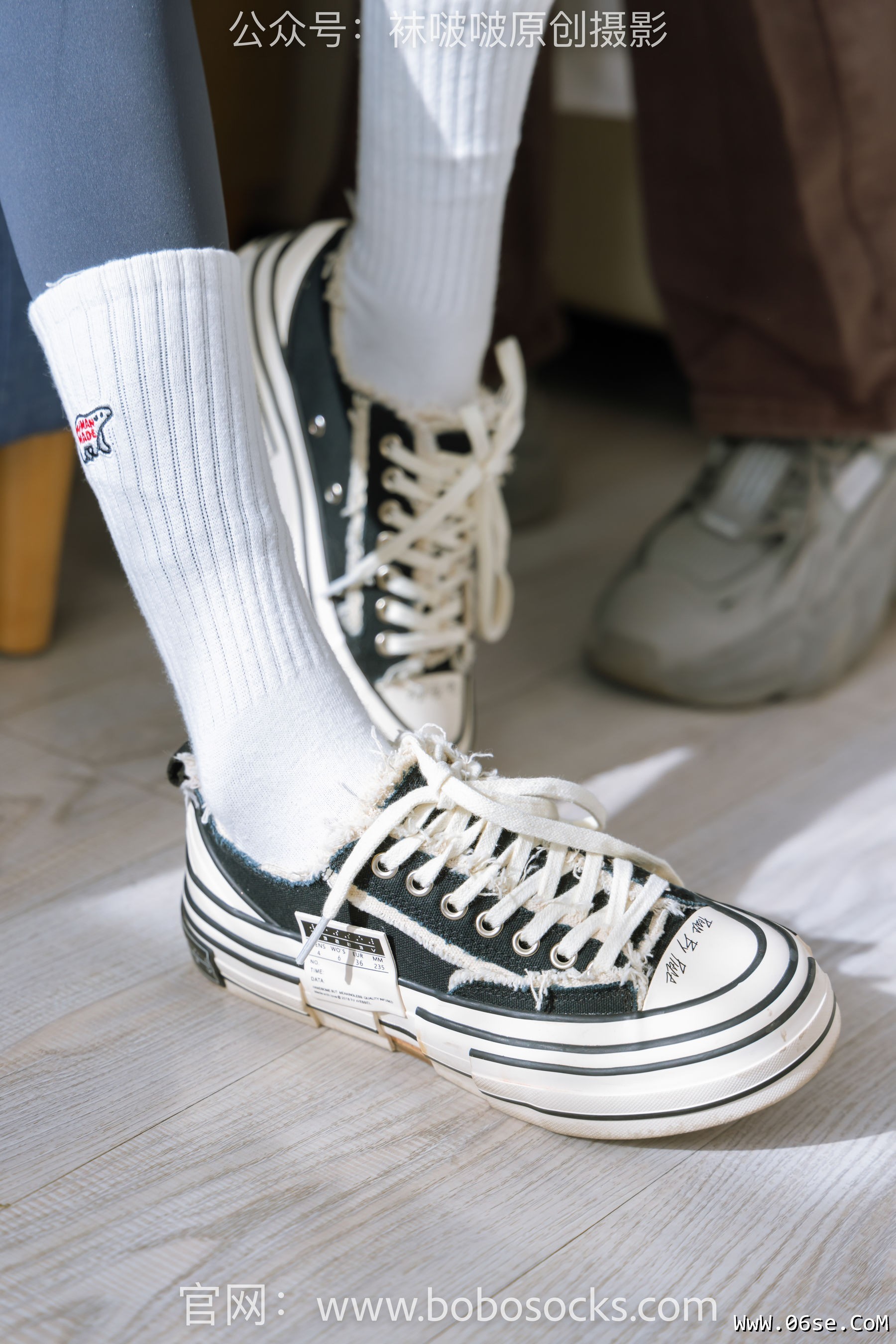 图片[13]-BoBoSocks袜啵啵 No.166 小甜豆稚予-板鞋、运动鞋、高跟鞋、白棉袜、蓝丝[218P]-六色网