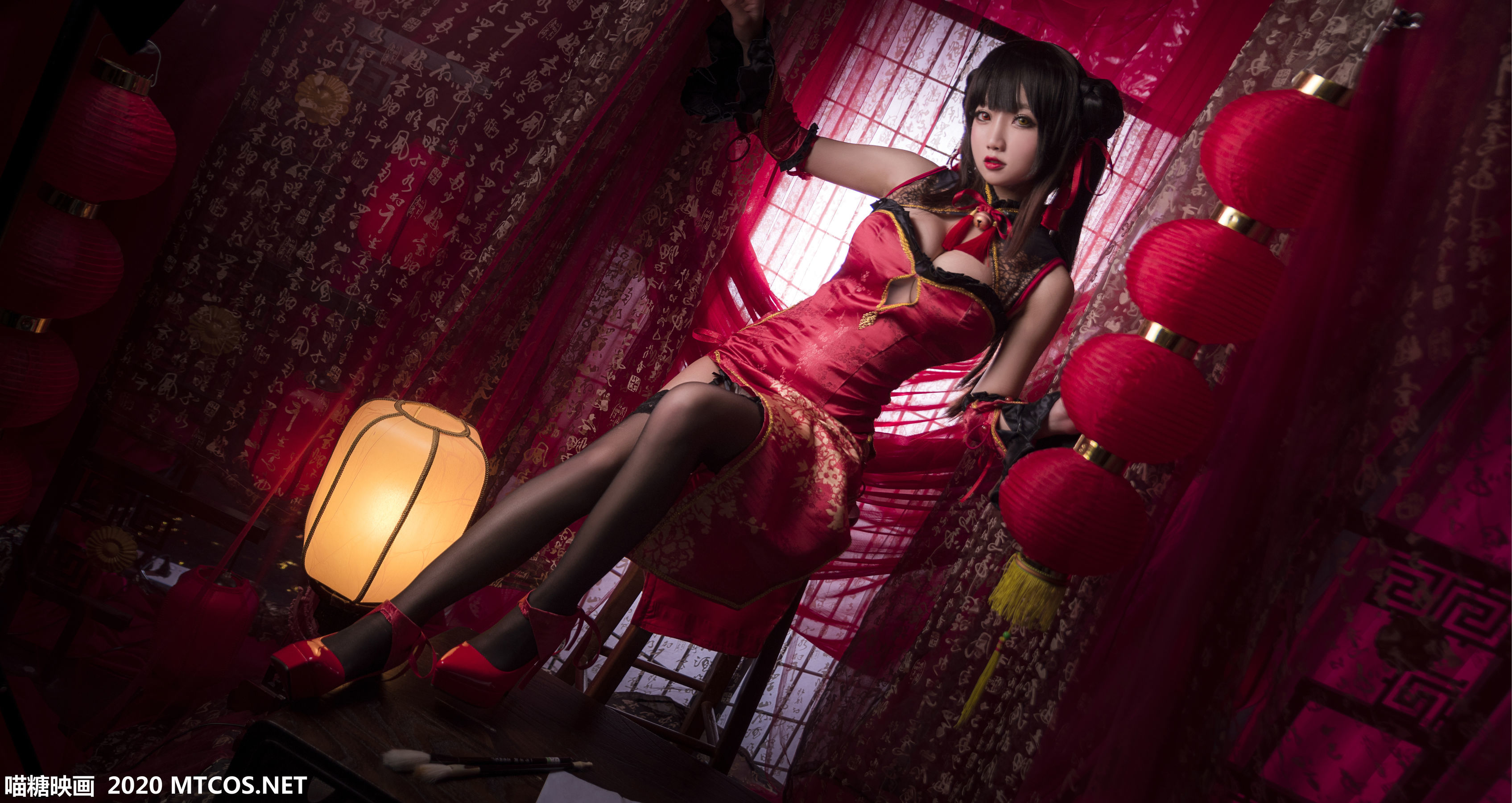 图片[8]-[喵糖映画] HML.006 狂三旗袍 [22P]-六色网