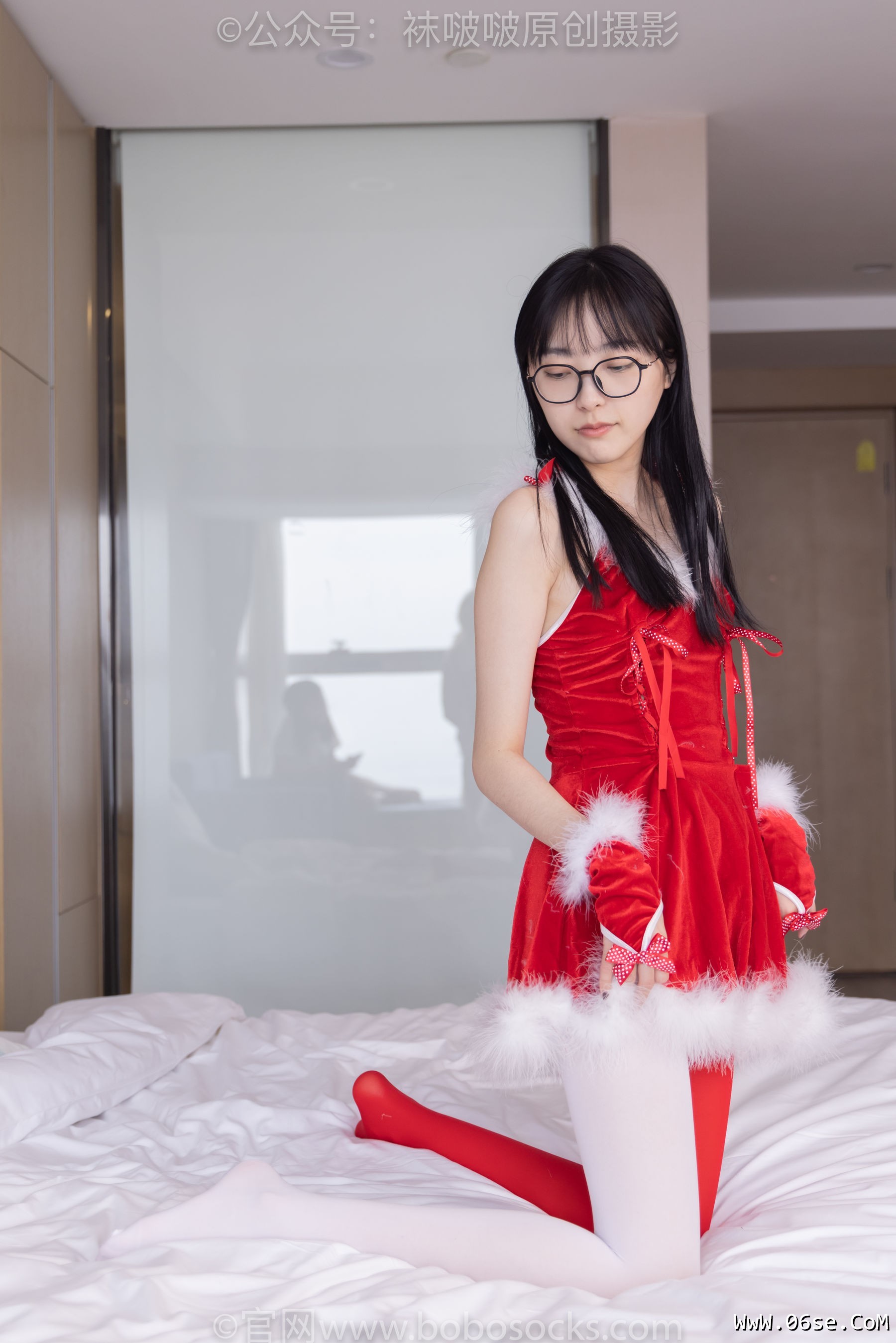 图片[109]-BoBoSocks袜啵啵 No.152 稚予-圣诞服、帆布鞋、厚白丝、厚红丝[135P]-六色网