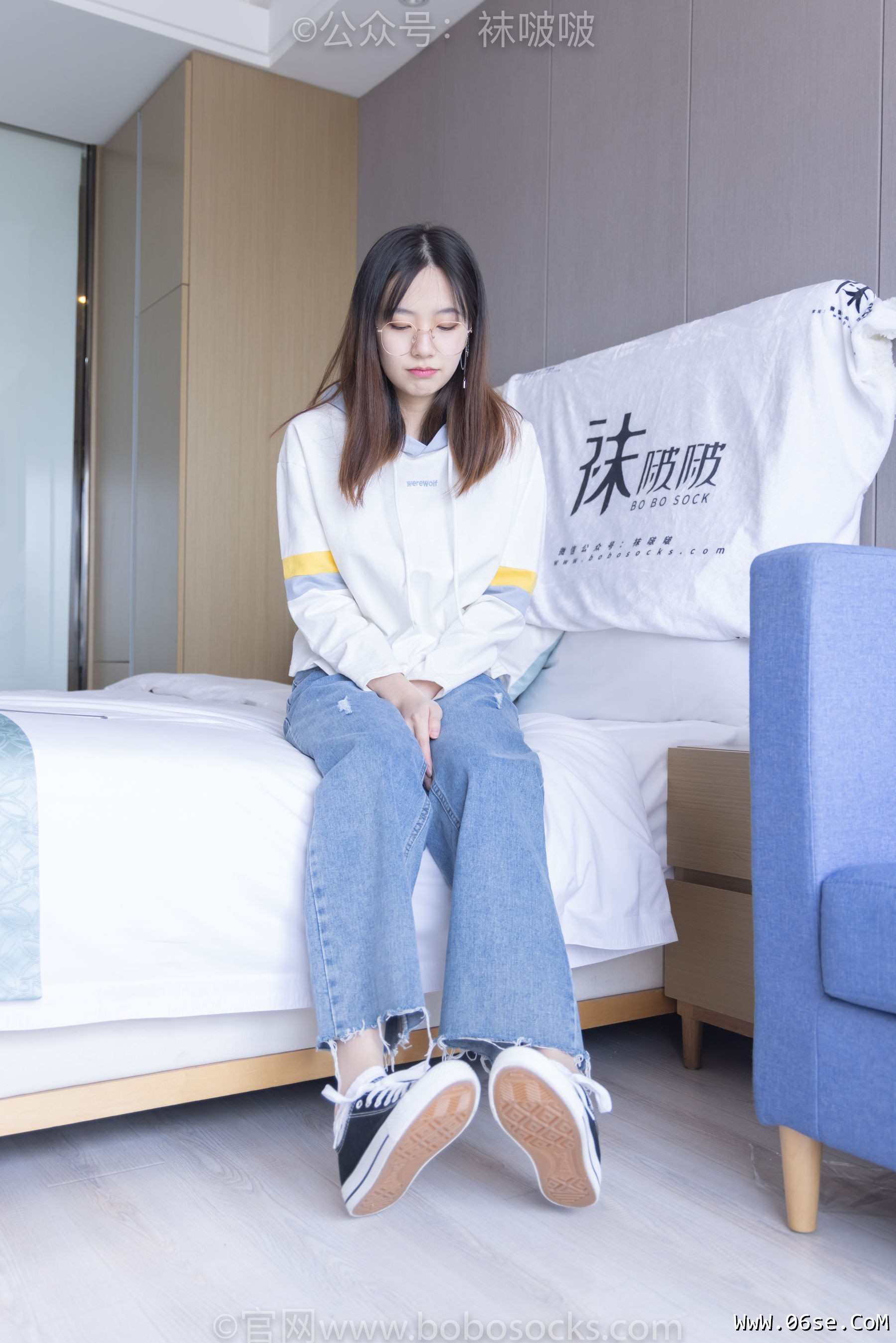 图片[9]-BoBoSocks袜啵啵 No.080 小甜豆-帆布鞋、白棉袜、肉丝[140P]-六色网