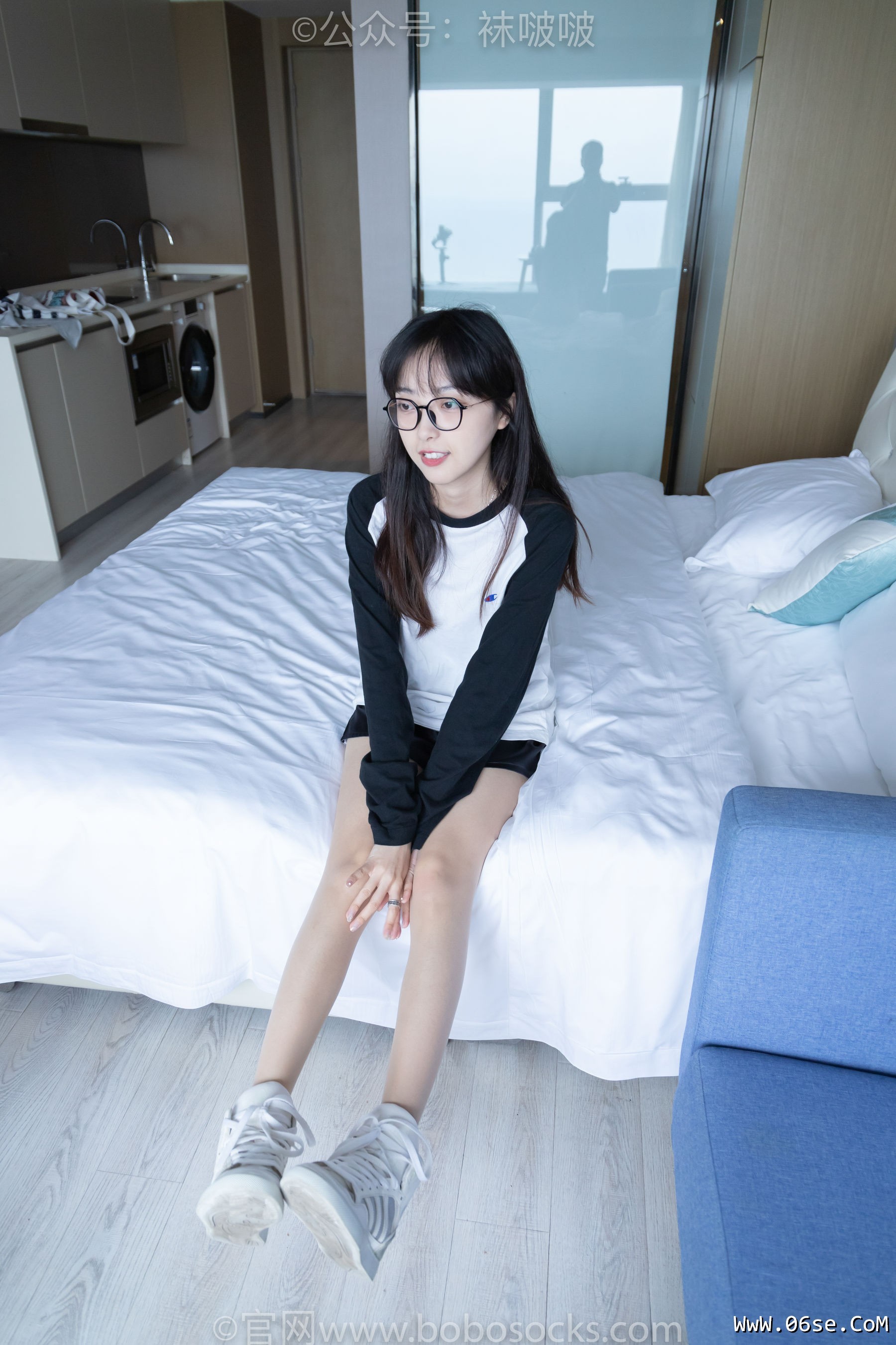 图片[26]-BoBoSocks袜啵啵 No.015 稚予-阿迪板鞋、白色短棉袜、肉丝[148P]-六色网