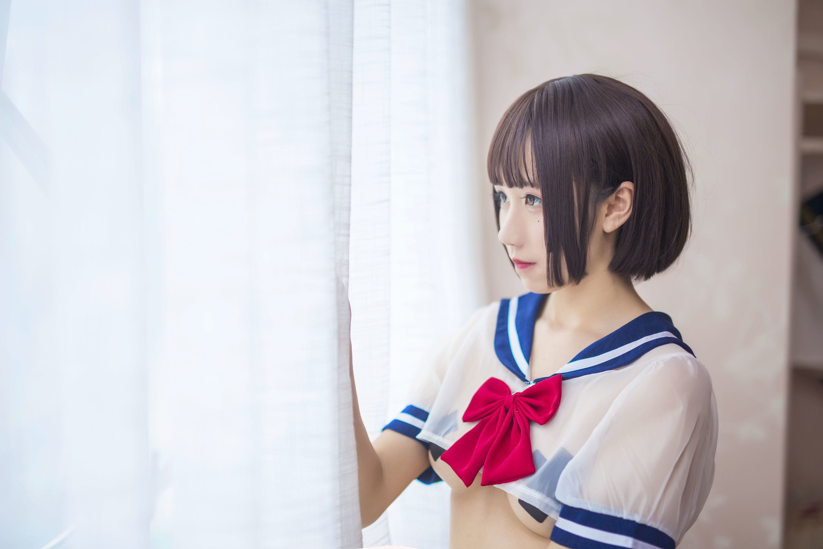图片[7]-动漫博主九曲Jean JK透明制服[21P]-六色网
