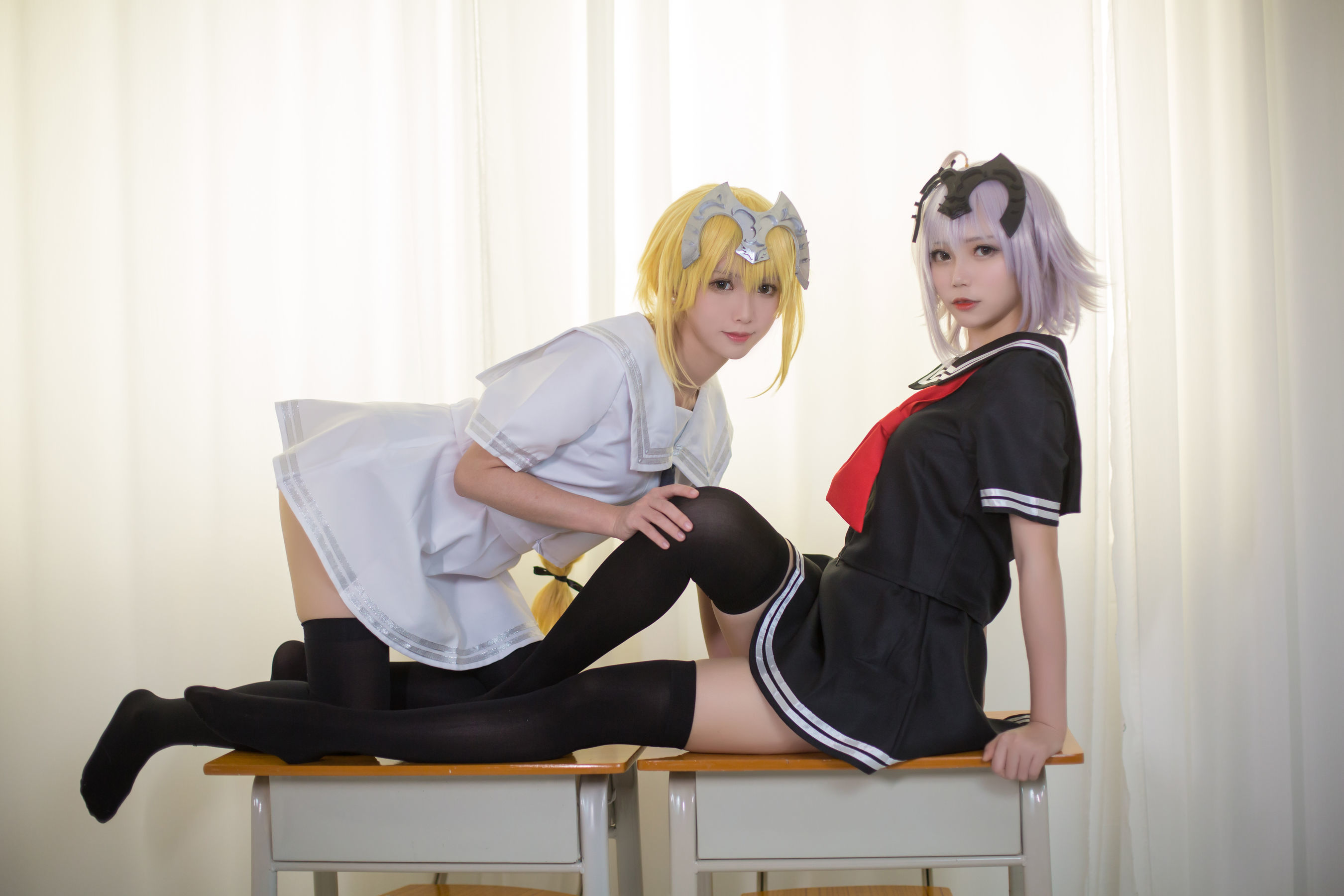 图片[29]-超人气Coser鳗鱼霏儿&大肉丸Amiee 贞德[58P]-六色网