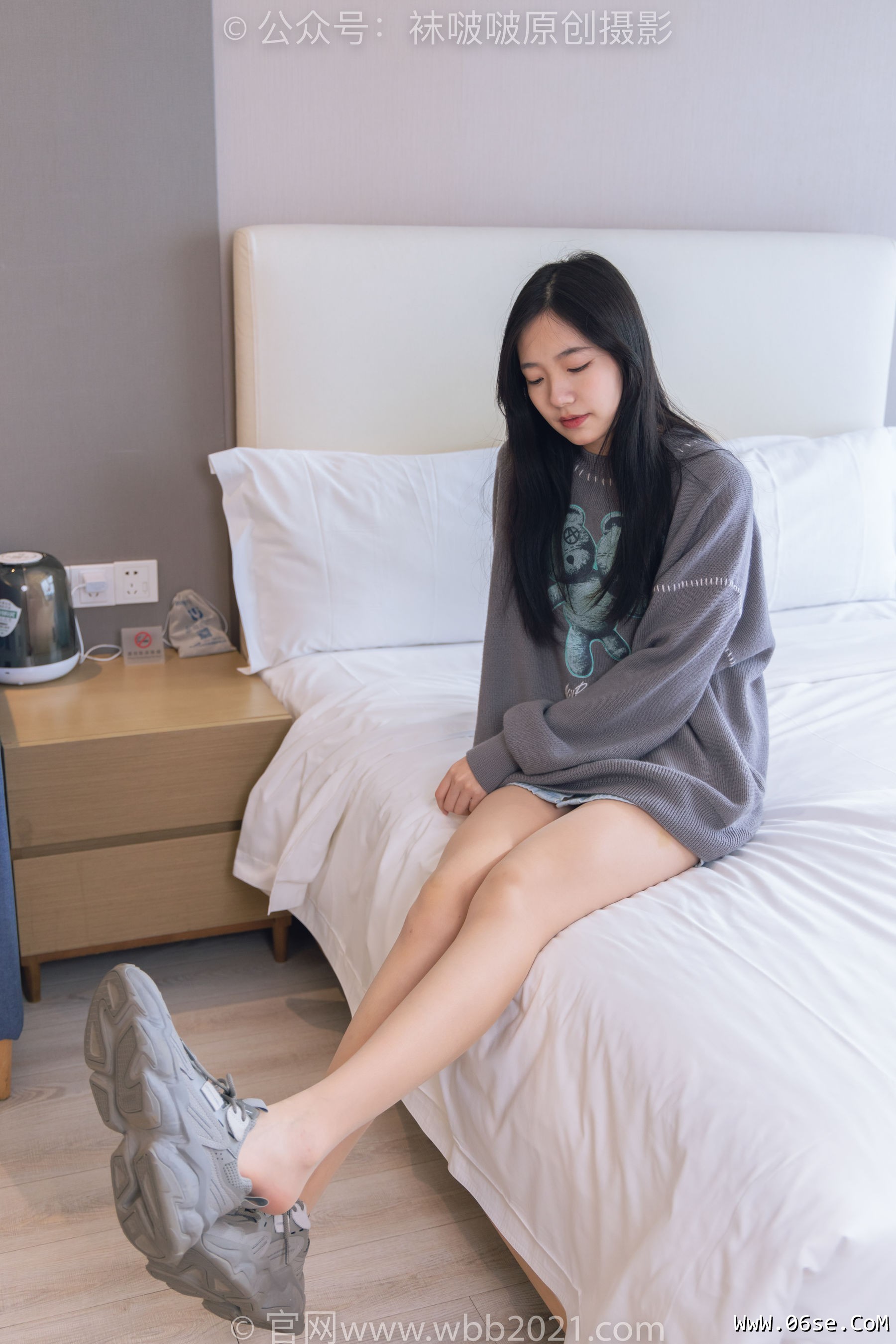 图片[88]-BoBoSocks袜啵啵 No.354 小甜豆 -运动鞋、肉丝[140P]-六色网