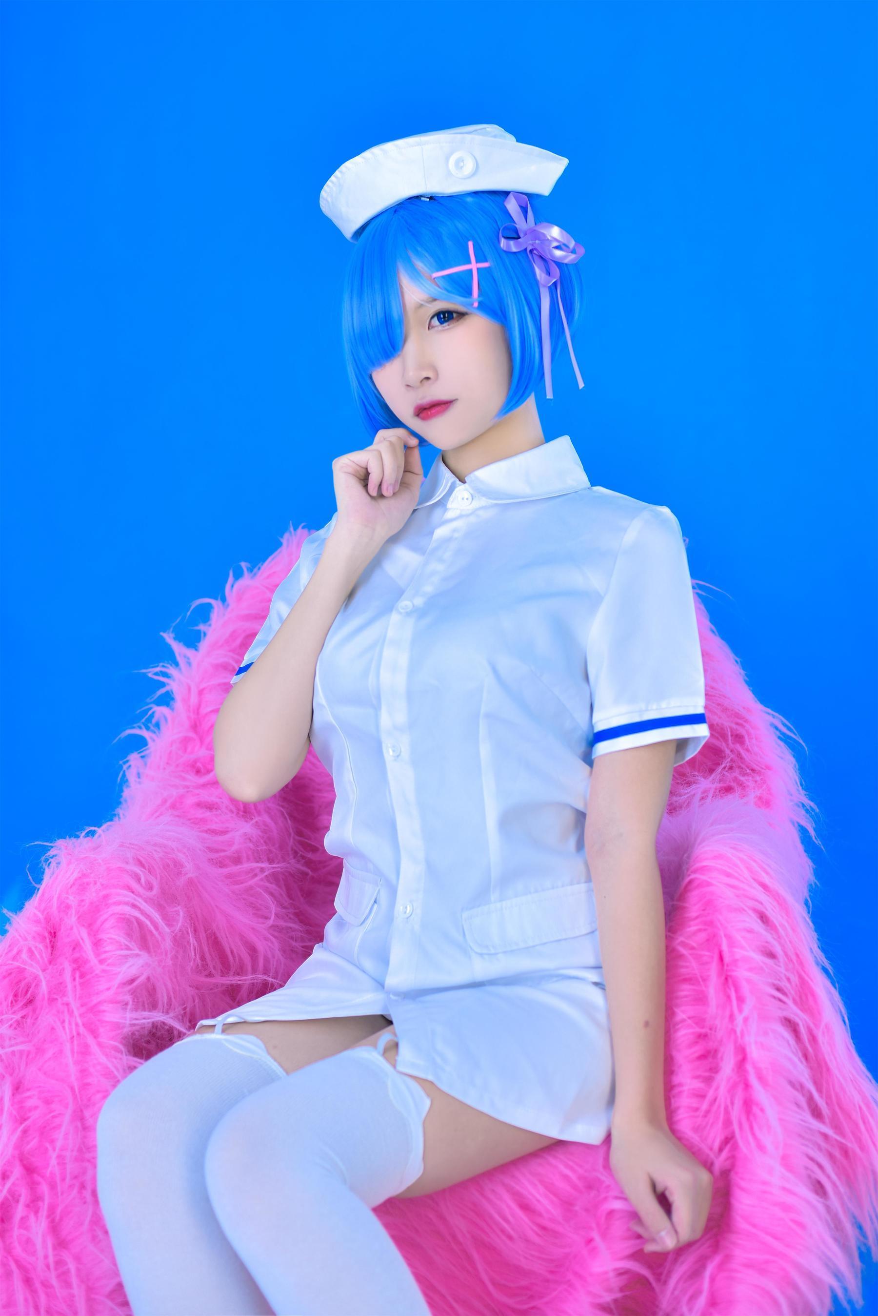 图片[3]-人气Coser二佐Nisa 蕾姆护士[31P]-六色网