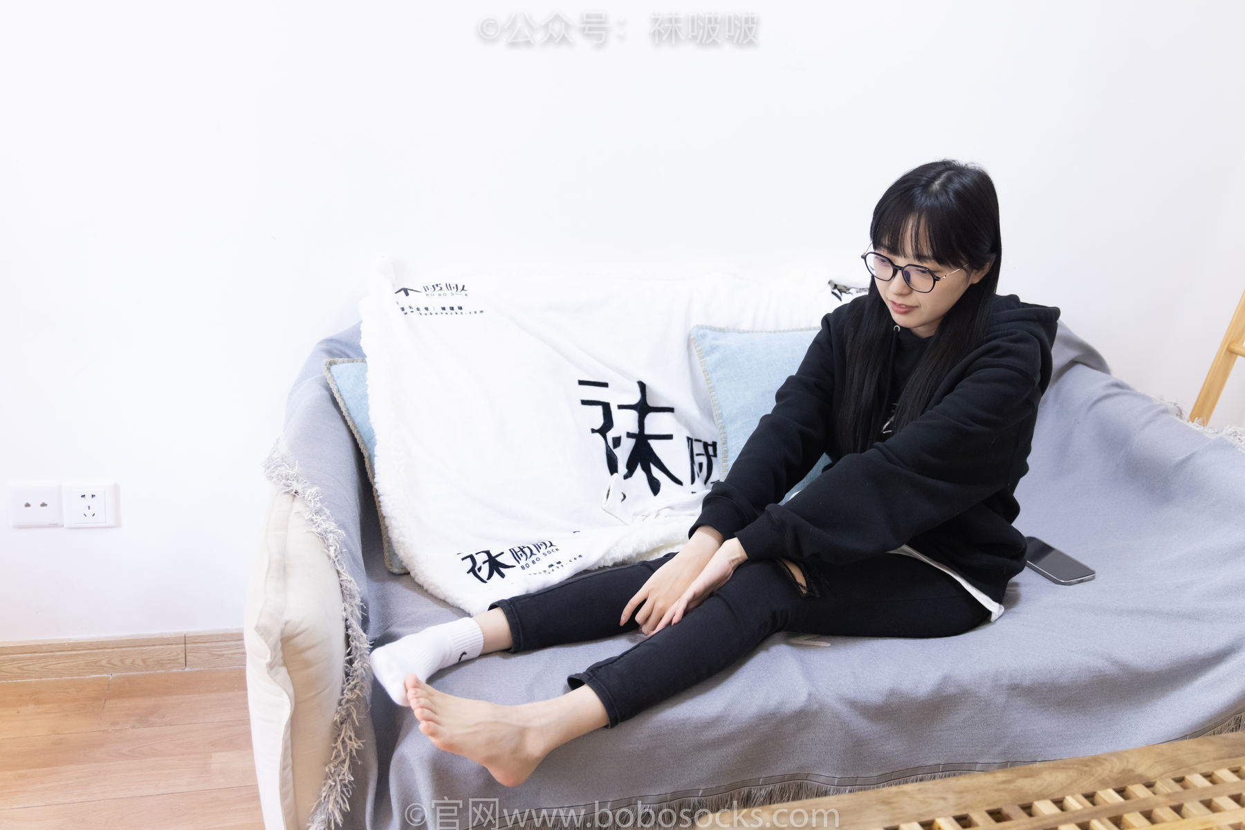 图片[107]-BoBoSocks袜啵啵 No.061 稚予-短靴、白棉袜、裸足[145P]-六色网