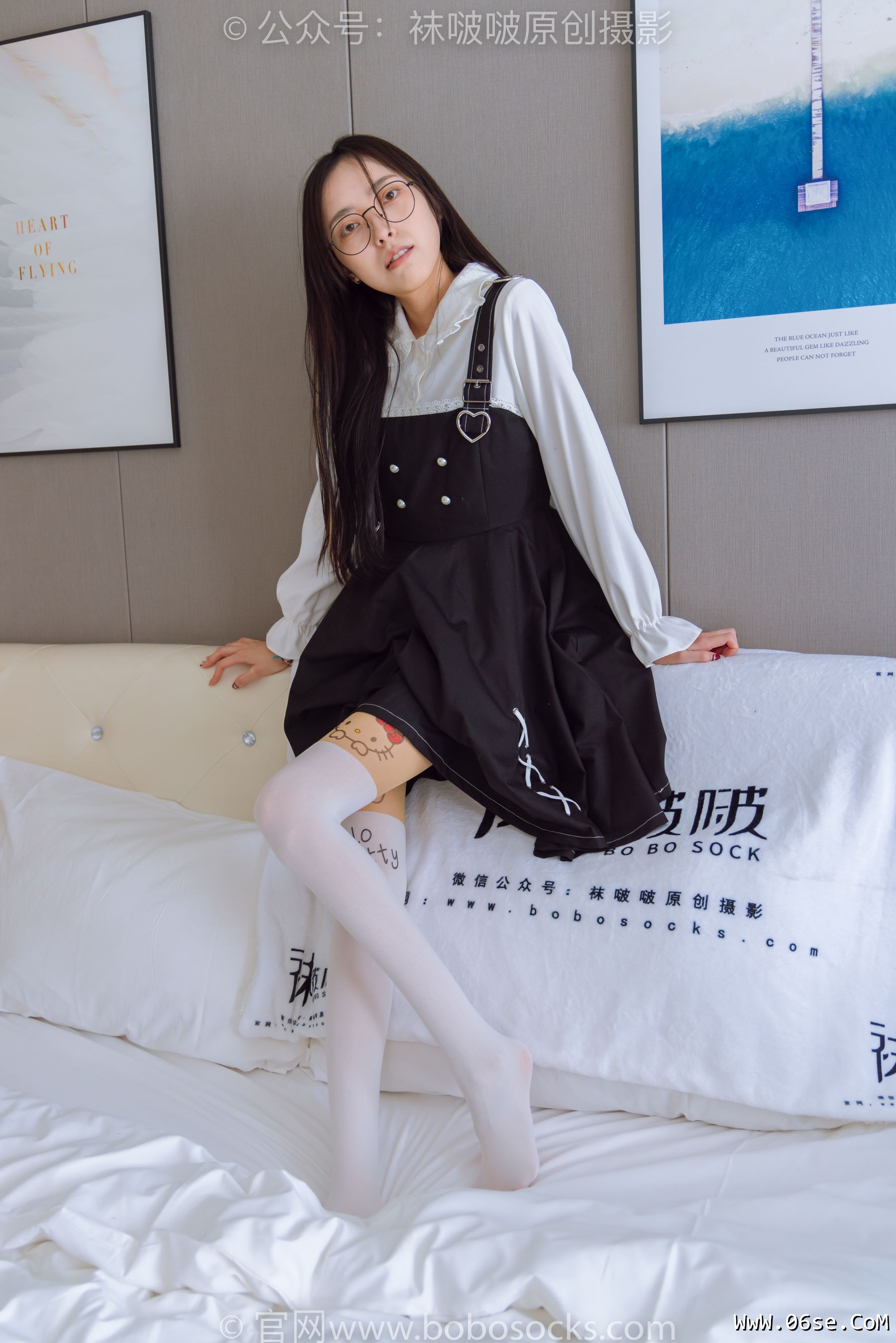 图片[38]-BoBoSocks袜啵啵 No.177 稚予-皮鞋、厚白丝（脚底猫爪印款）[140P]-六色网