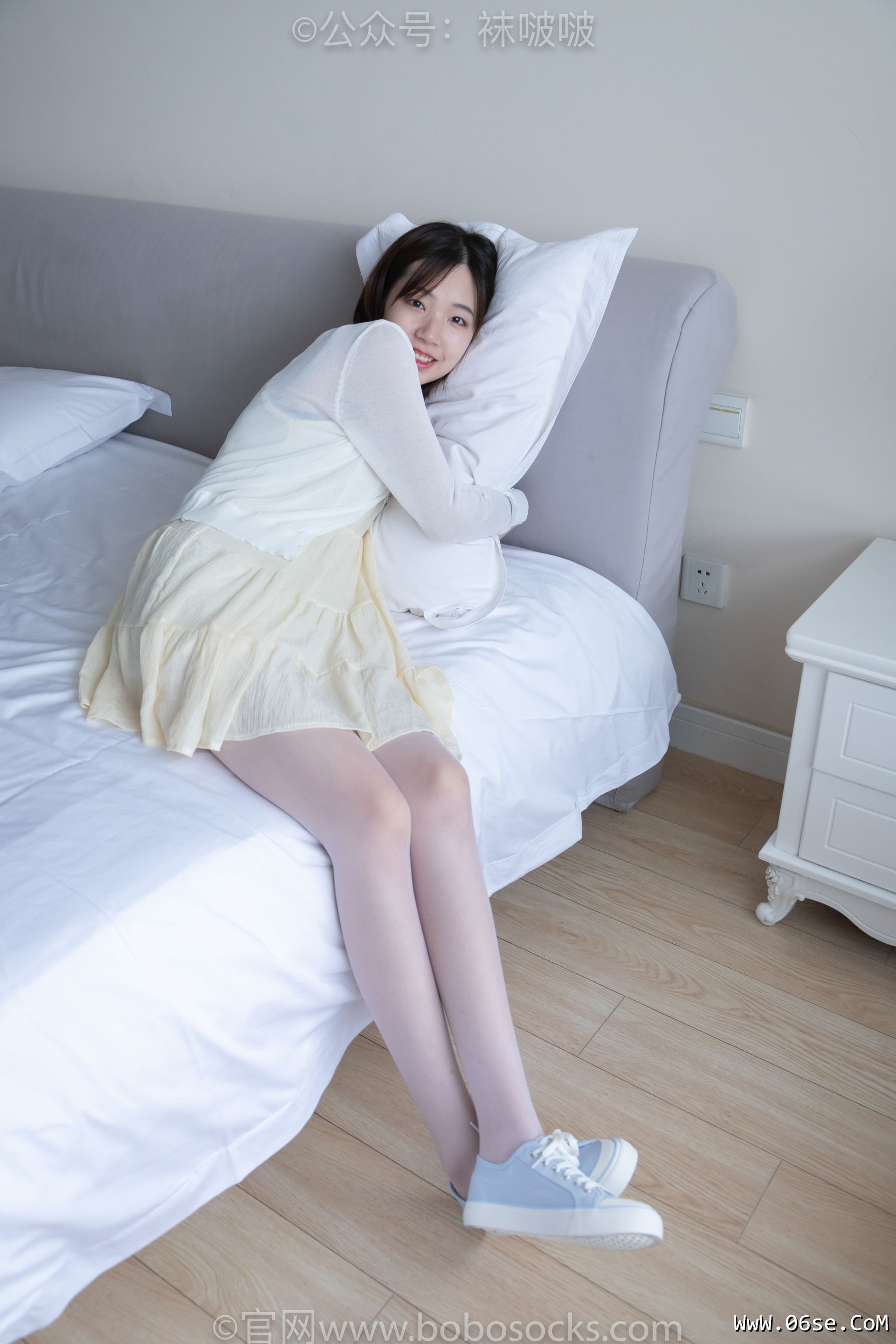图片[33]-BoBoSocks袜啵啵 No.005 小甜豆-帆布鞋、薄白丝[133P]-六色网